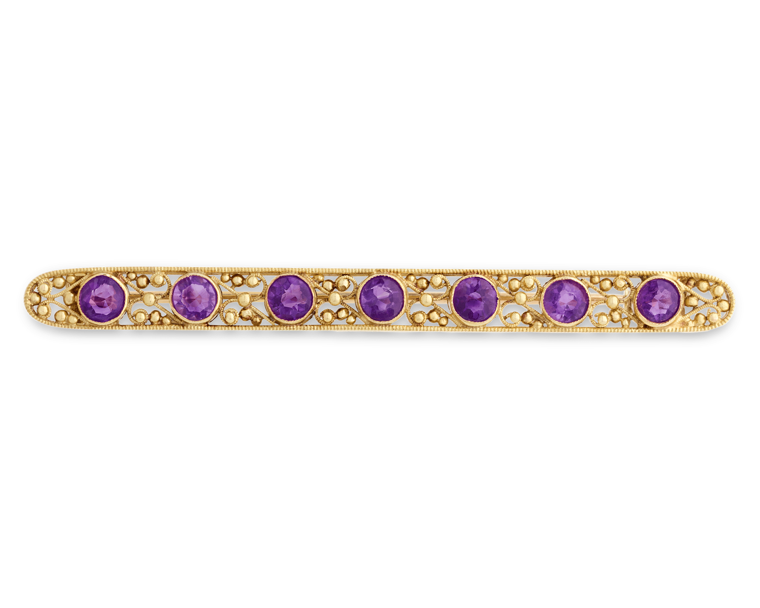 Amethyst Brooch, 1.68 carats