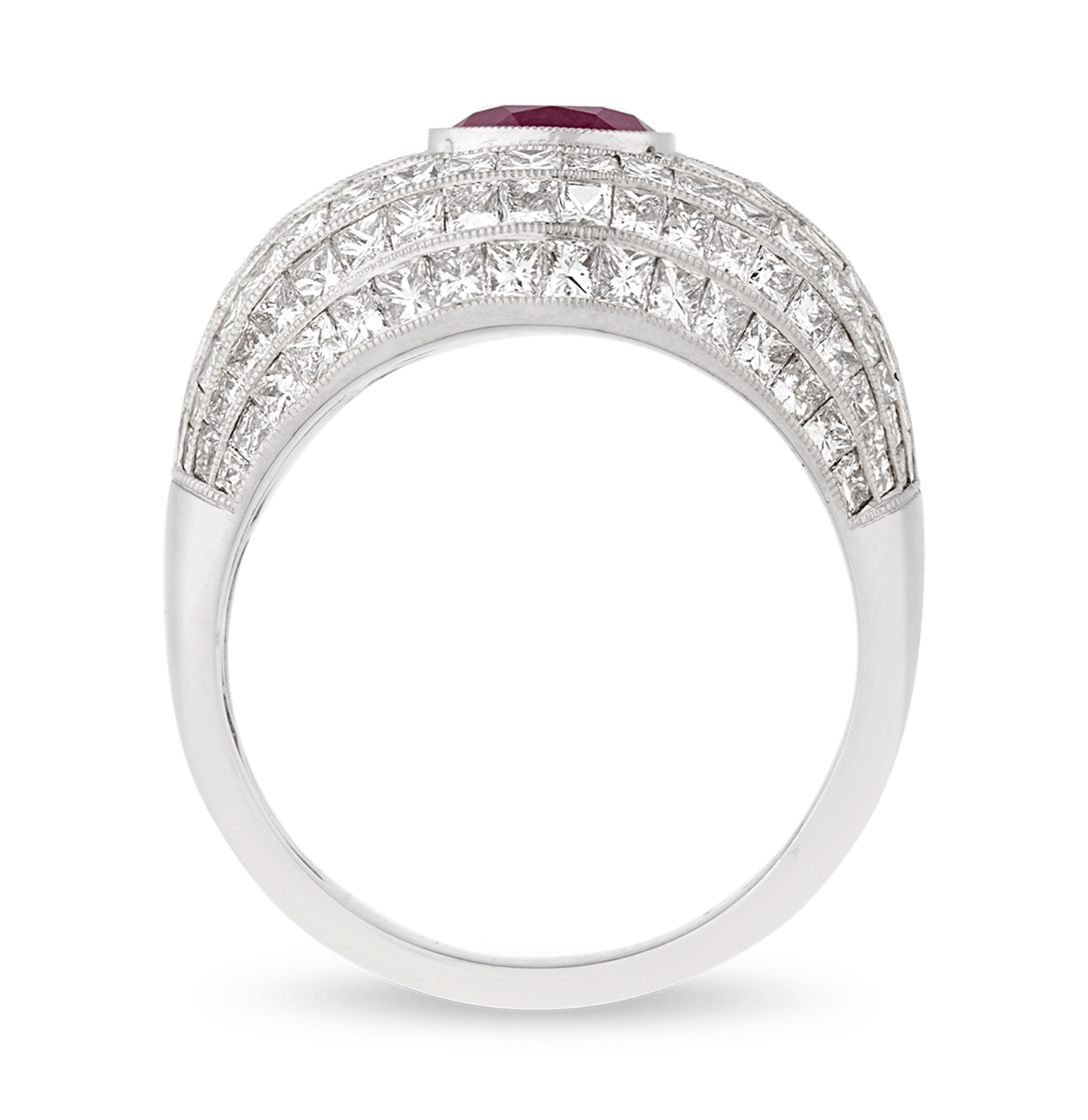 Unheated Burma Ruby Ring, 2.56 carats