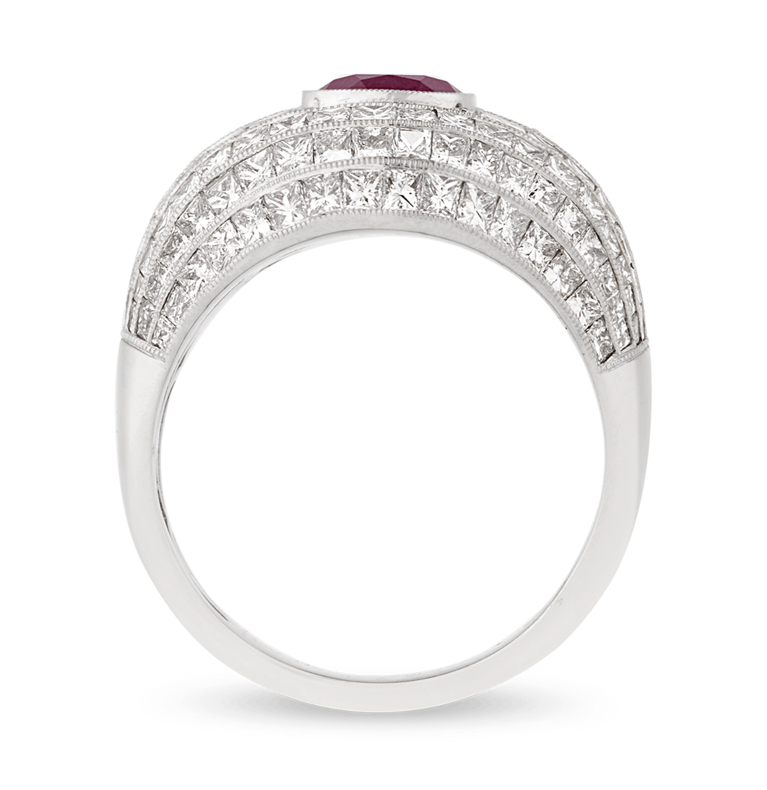 Unheated Burma Ruby Ring, 2.56 carats