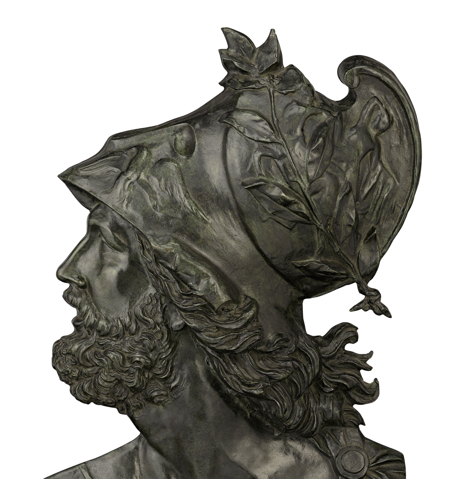 Bronze Reliefs of Minerva and Mars by Émile Pinedo