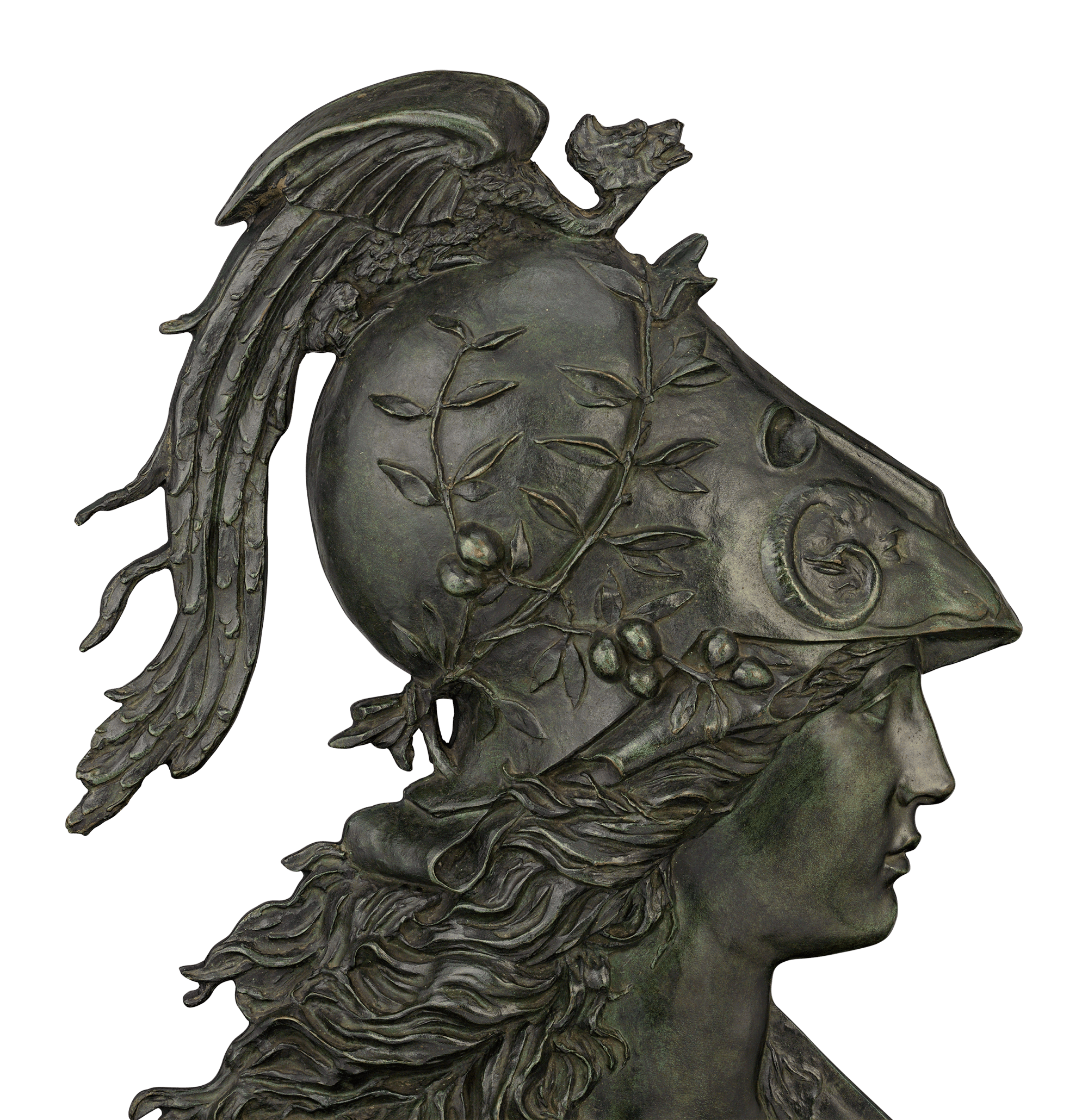 Bronze Reliefs of Minerva and Mars by Émile Pinedo