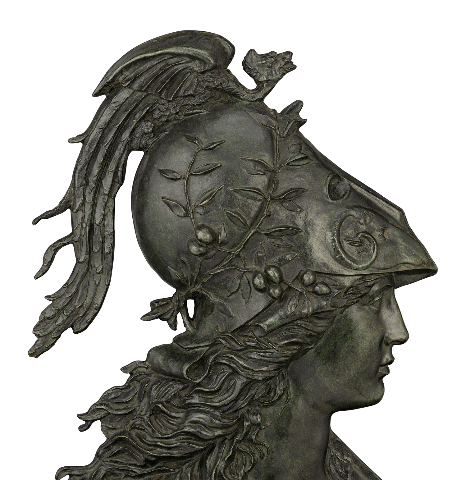 Bronze Reliefs of Minerva and Mars by Émile Pinedo