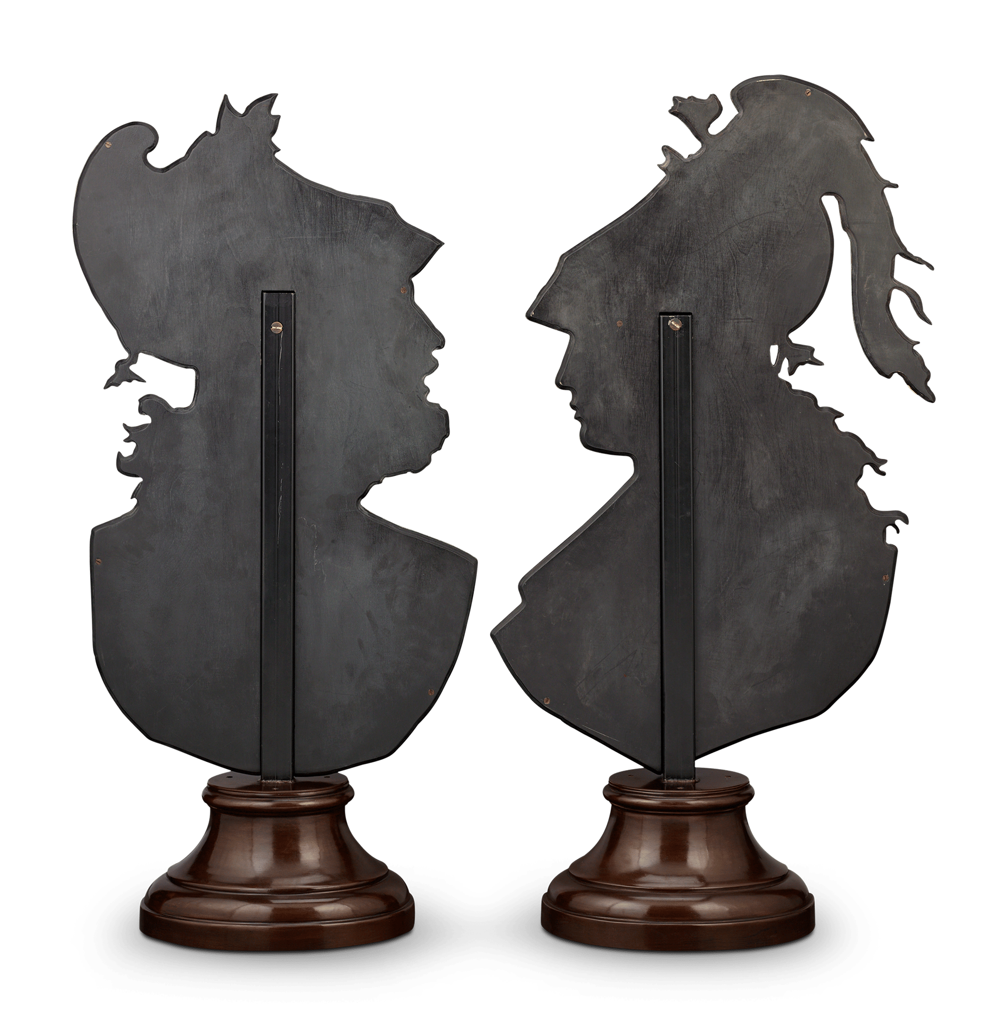 Bronze Reliefs of Minerva and Mars by Émile Pinedo