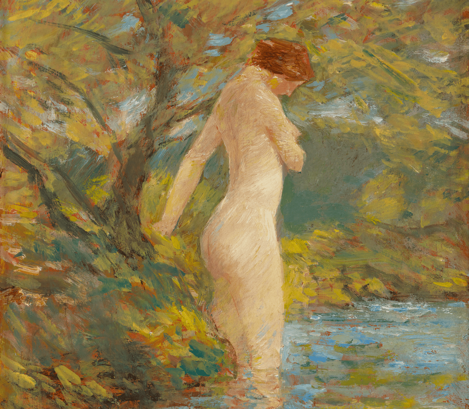 Nymph Bathing by Childe Hassam