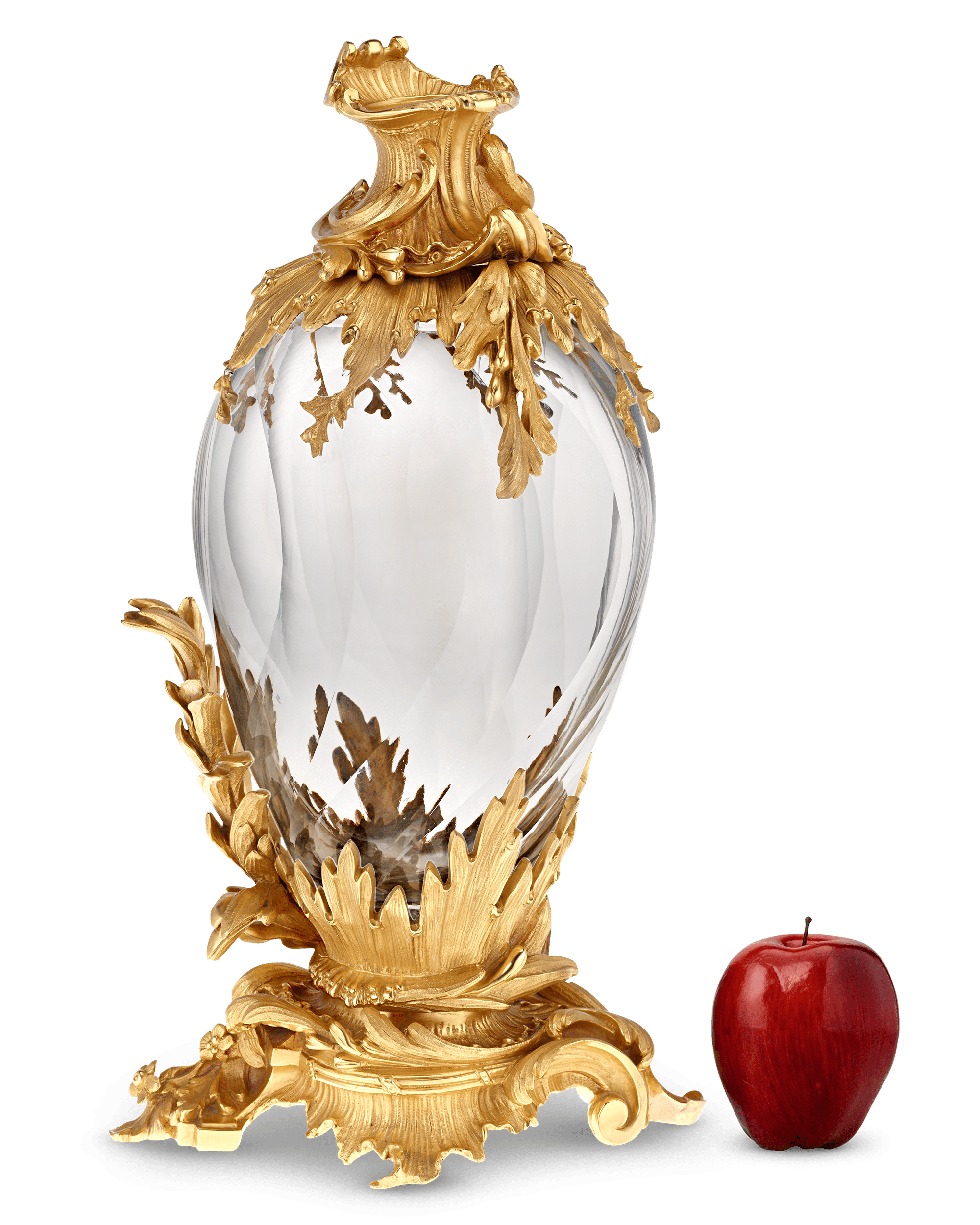 French Crystal and Ormolu Vases