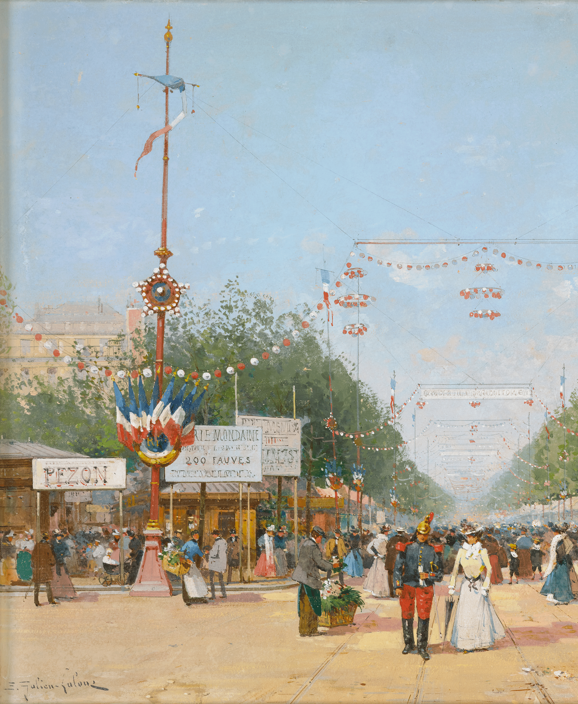 Fête de Neuilly by Eugène Galien-Laloue