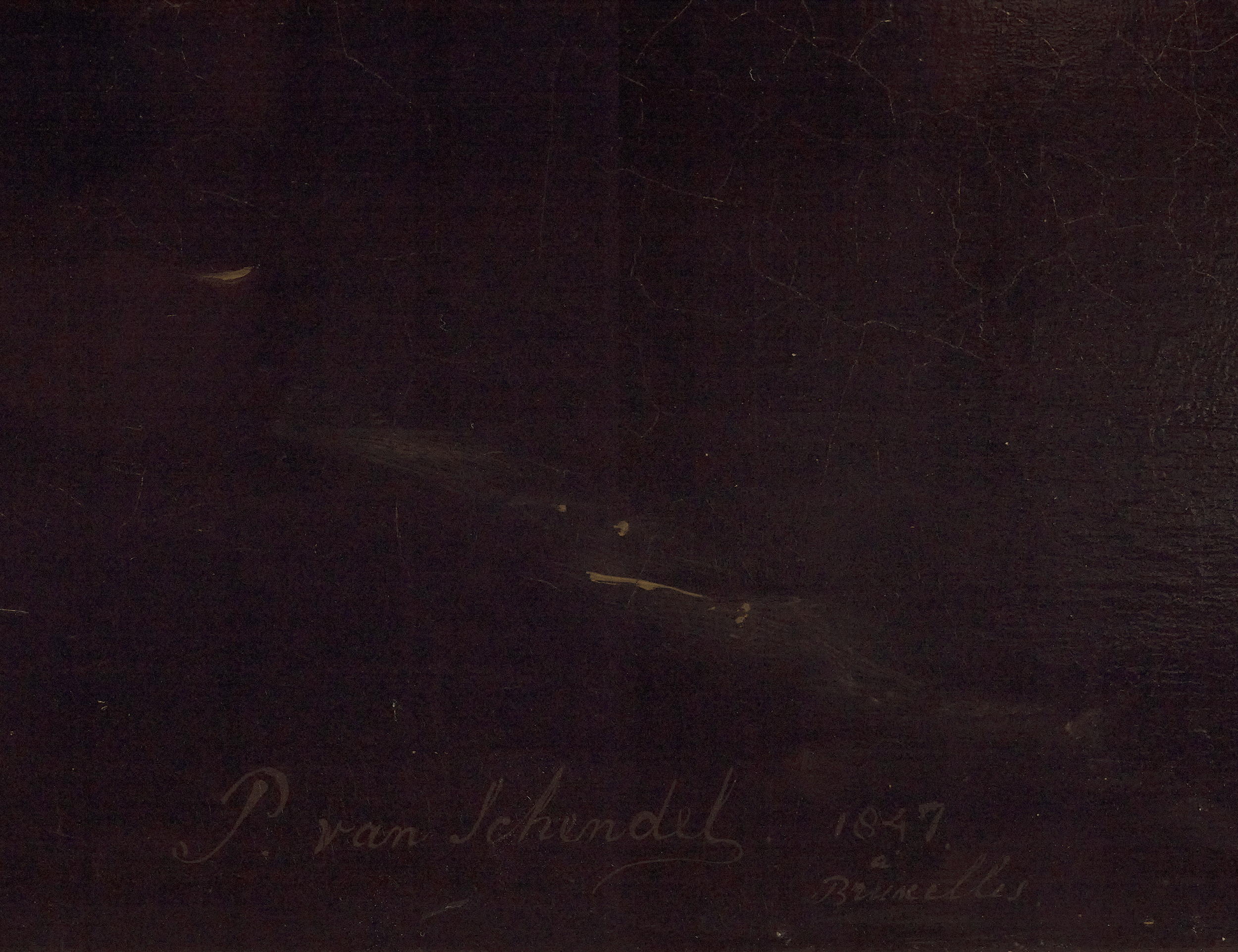 A Market by Candlelight by Petrus van Schendel