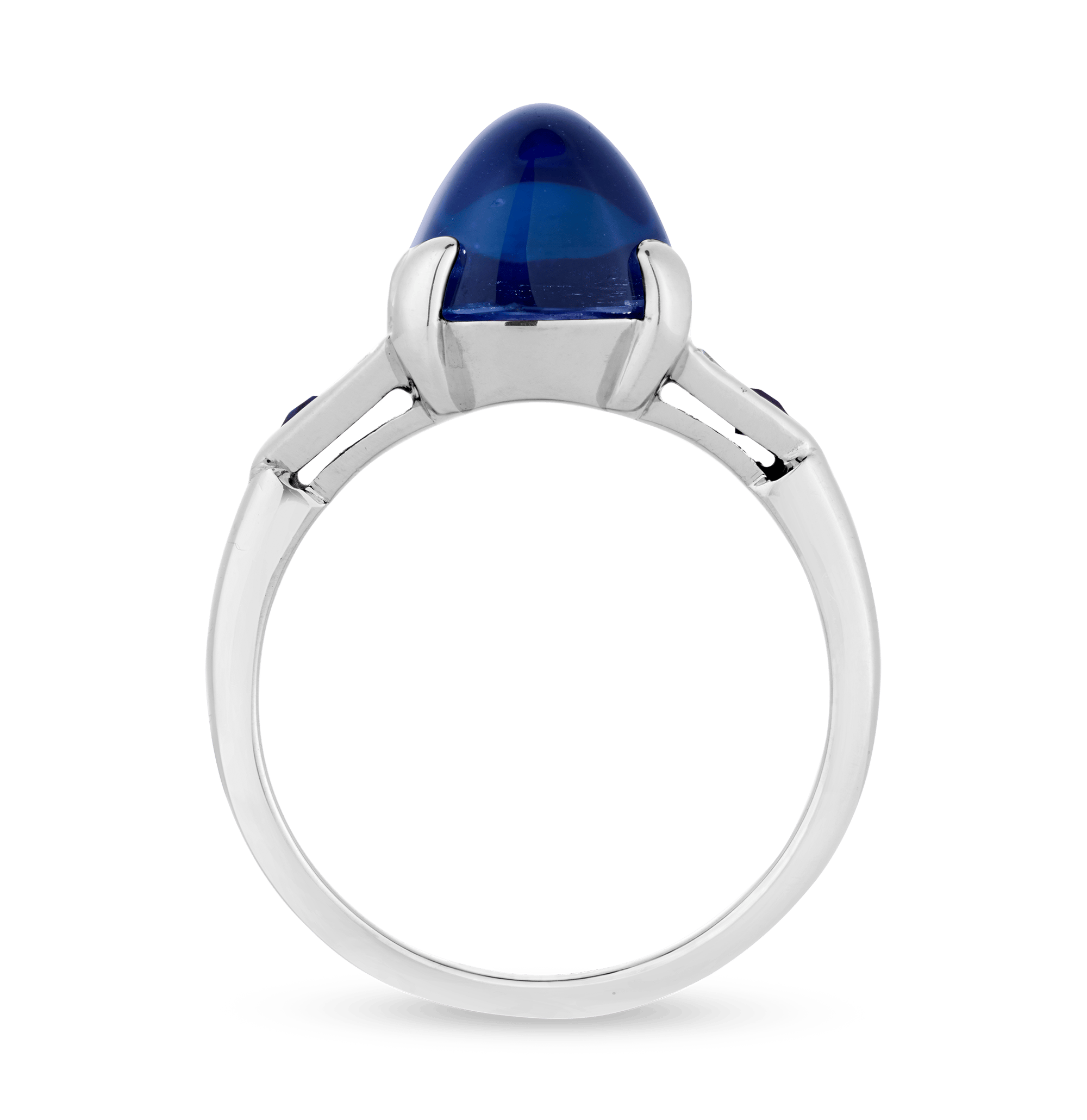 Unheated Kashmir Sapphire Ring, 7.71 Carats