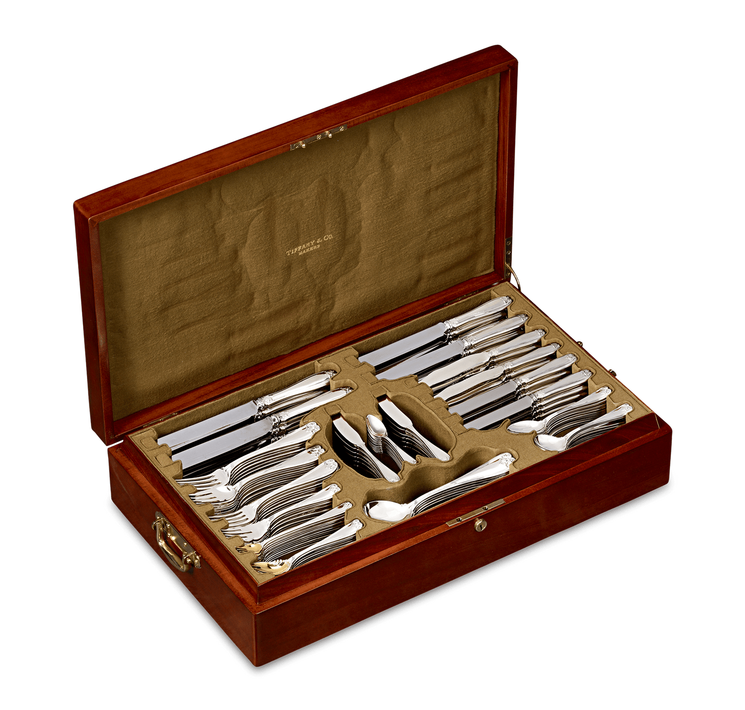 Tiffany & Co. Colonial Silver Flatware Service for 12