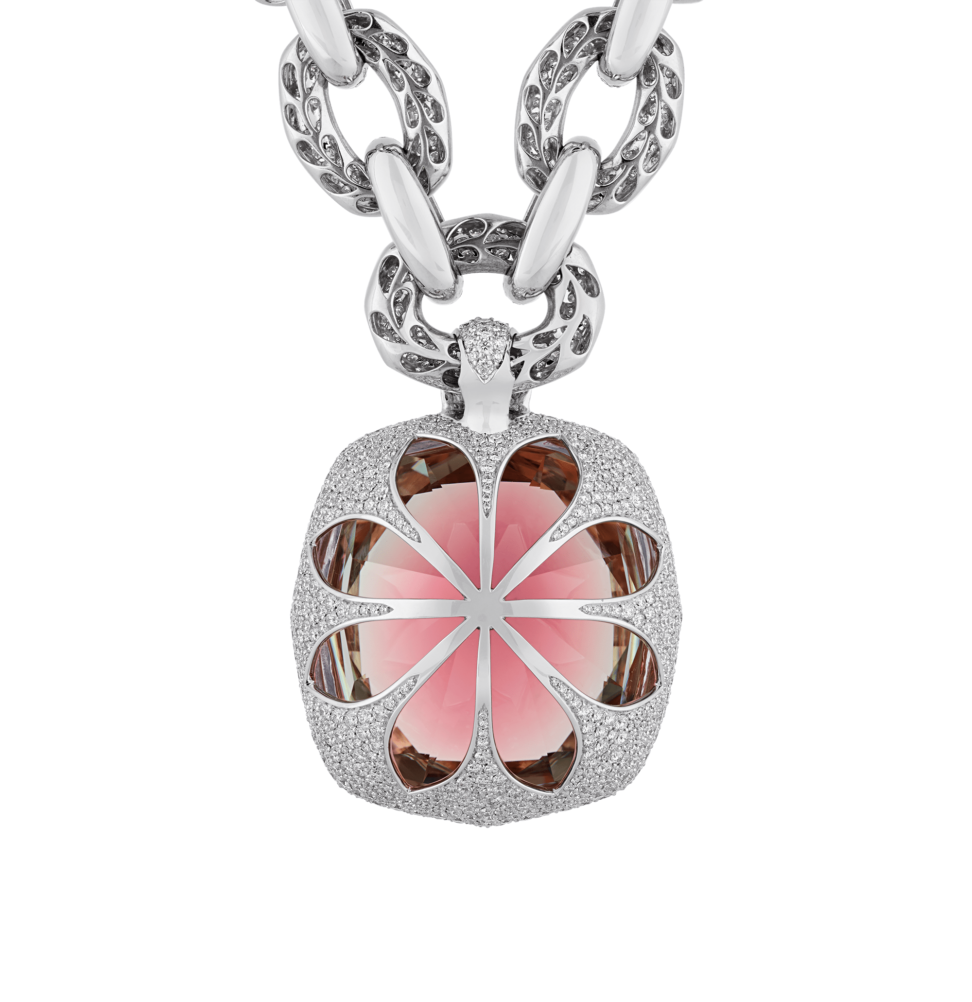 Kat Florence Neon Titanium Tourmaline Pendant, 195.21 carats