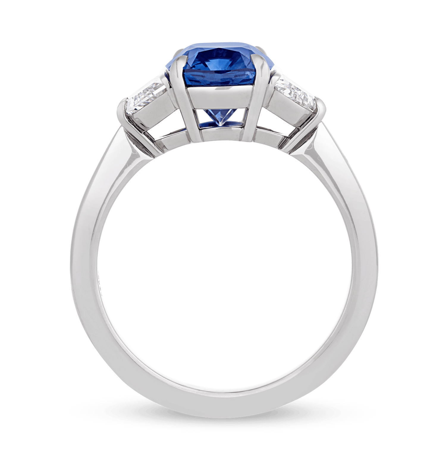 Untreated Kashmir Sapphire Ring, 3.03 Carats