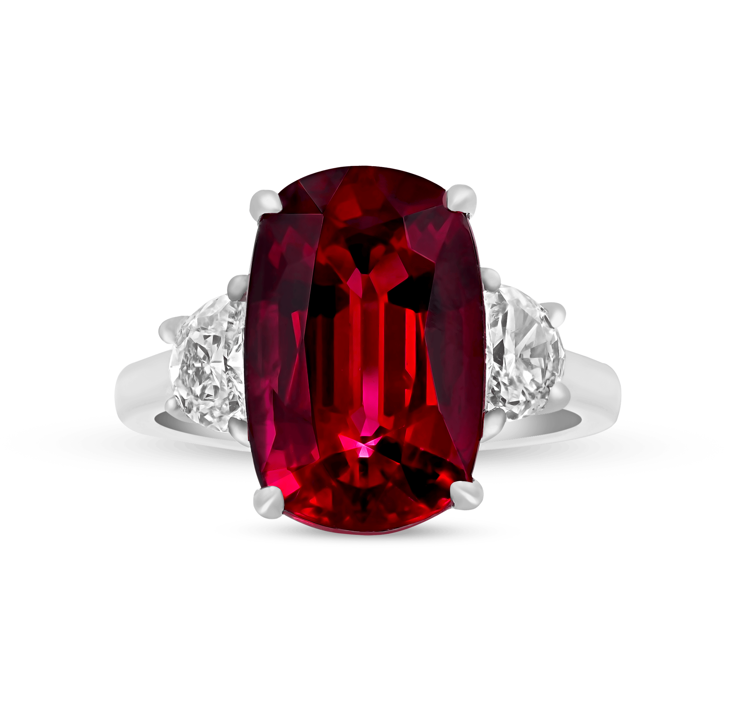 Untreated Burma Spinel Ring, 6.97 Carats