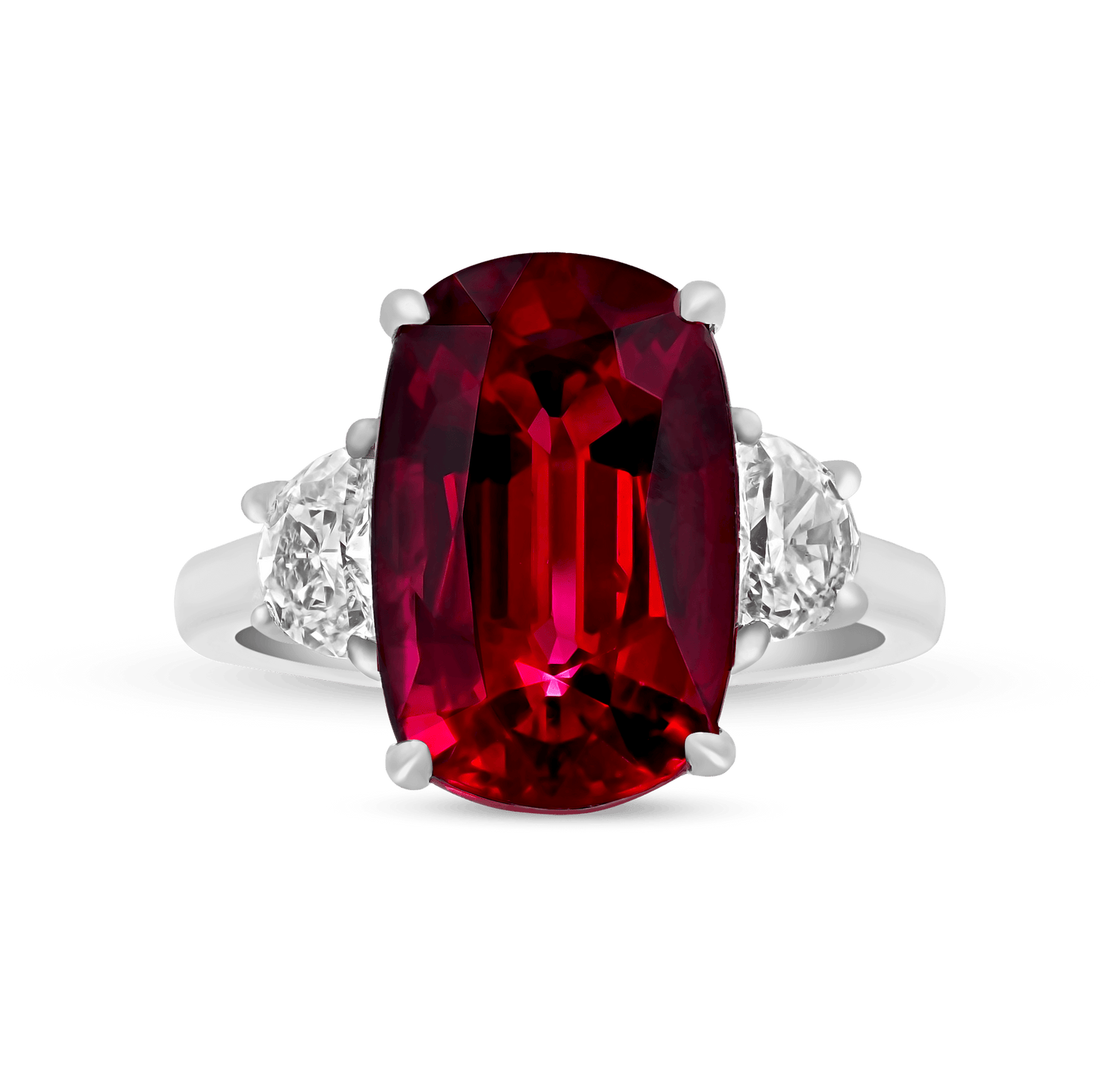 Untreated Burma Spinel Ring, 6.97 Carats