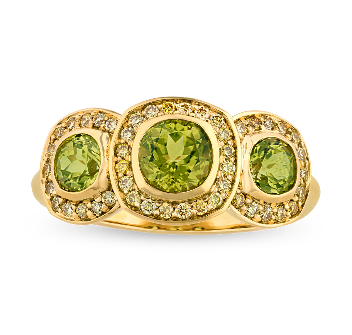 Extraterrestrial Peridot Ring, 1.64 Carats