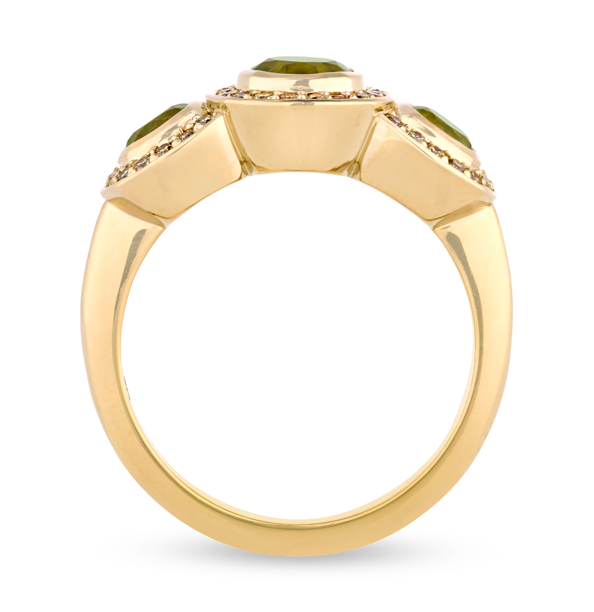Extraterrestrial Peridot Ring, 1.64 Carats