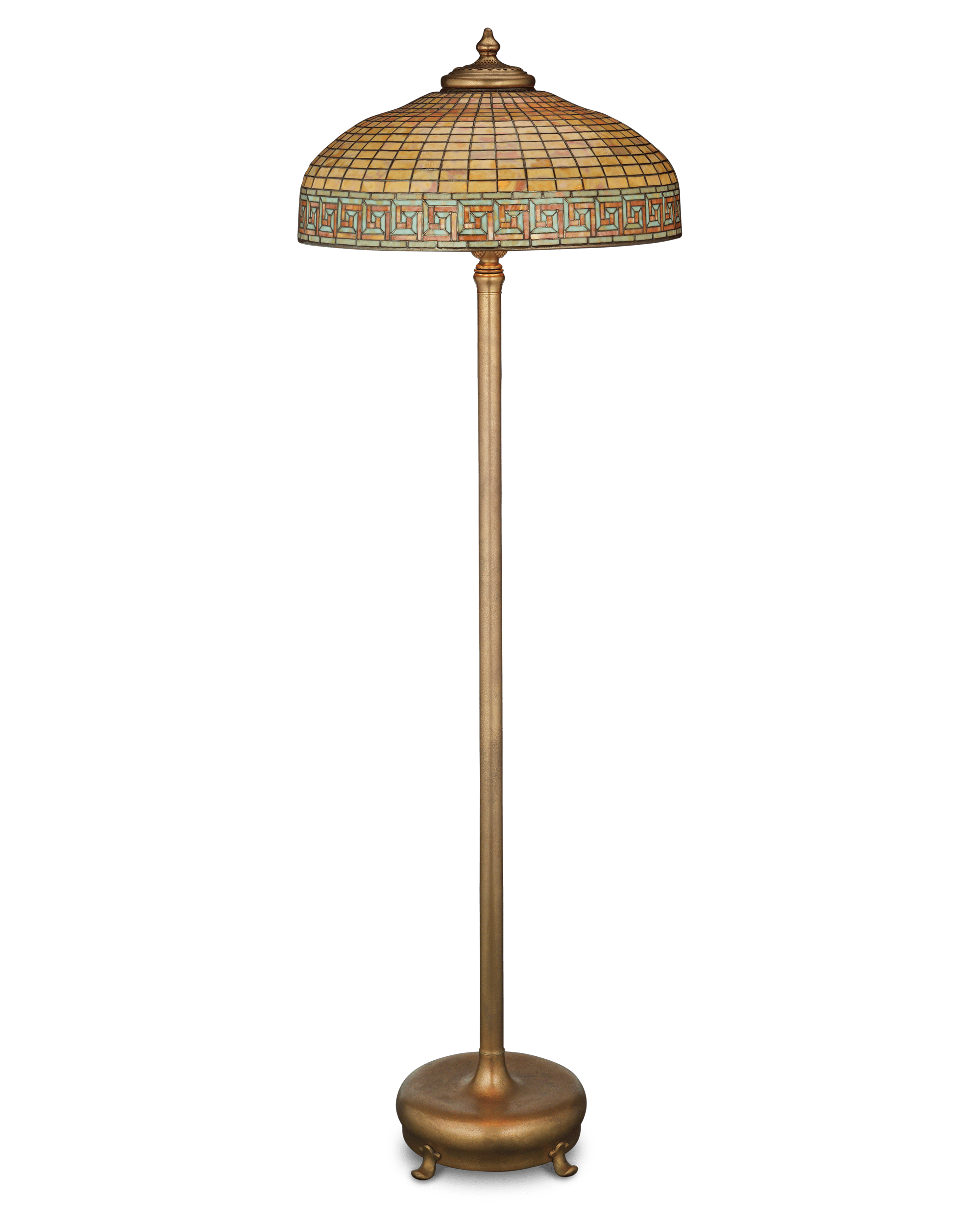 Tiffany Studios Greek Key Floor Lamp