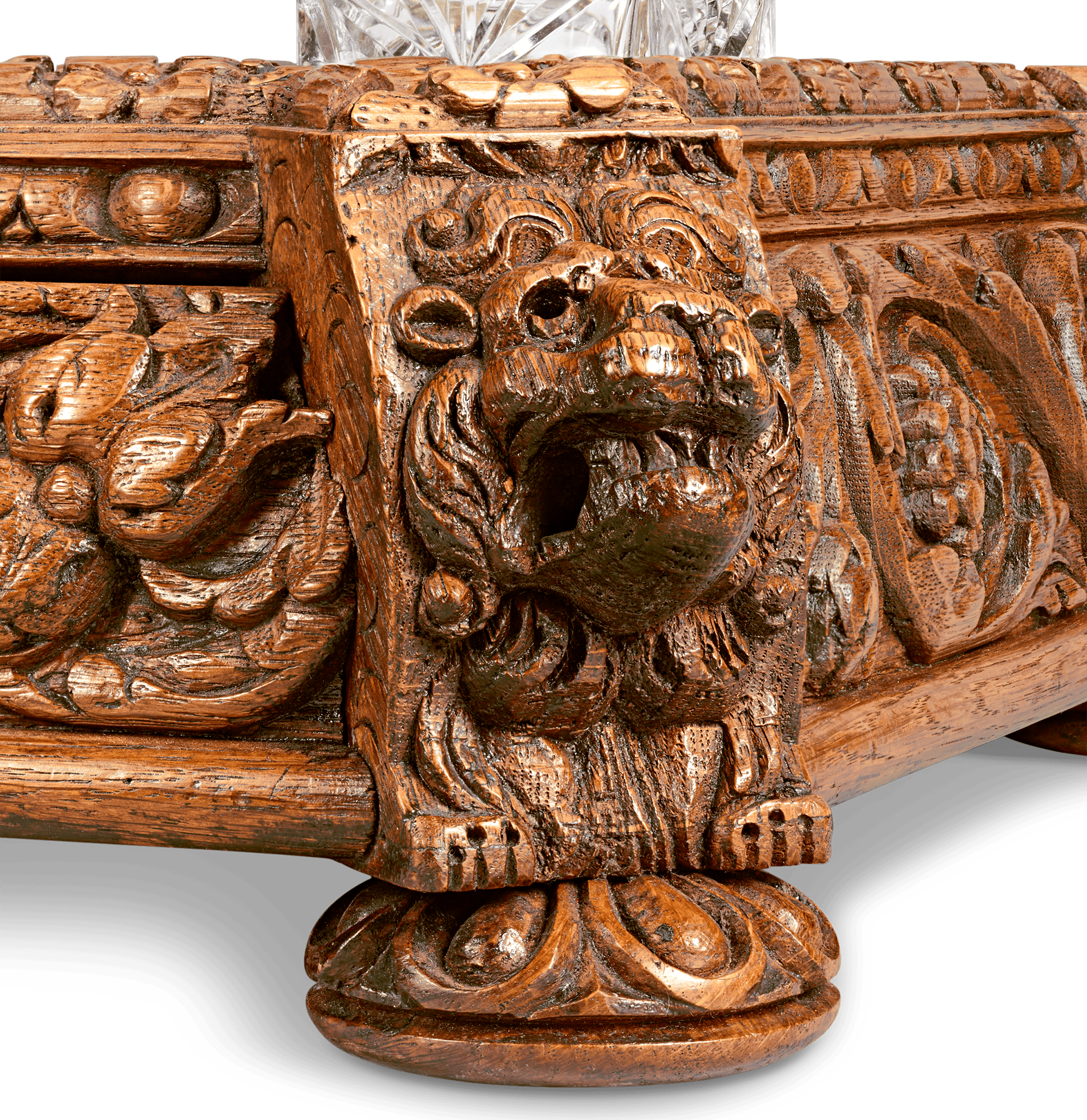 Burr Elm & Oak Desk Tray from Charlton Park Estate