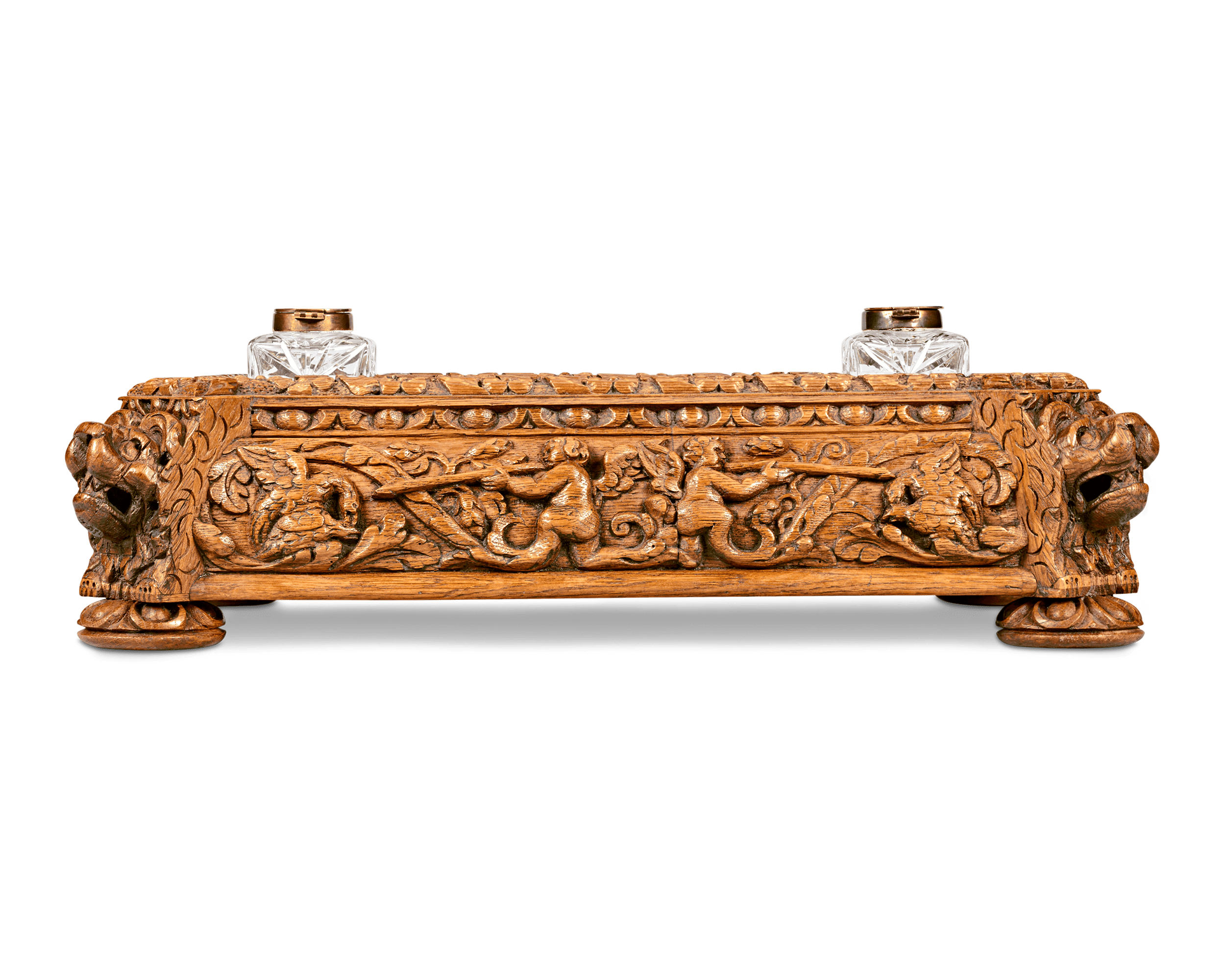 Burr Elm & Oak Desk Tray from Charlton Park Estate