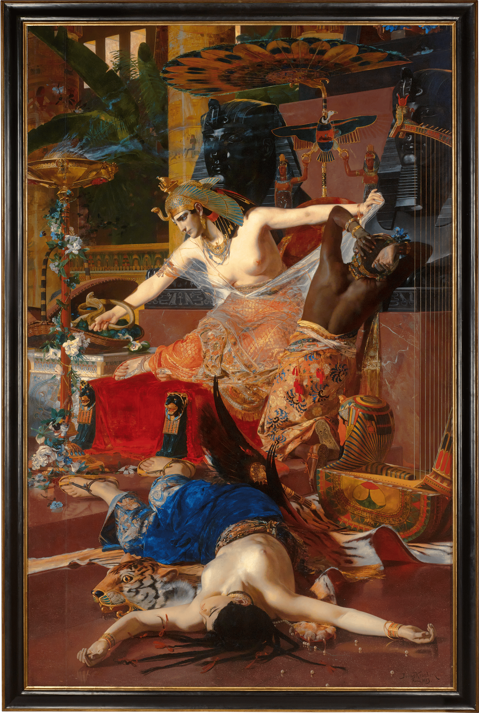 Cleopatra by Julius Kronberg