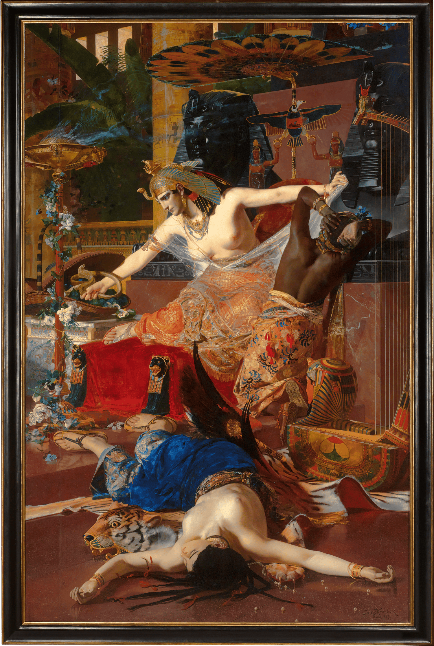 Cleopatra by Julius Kronberg