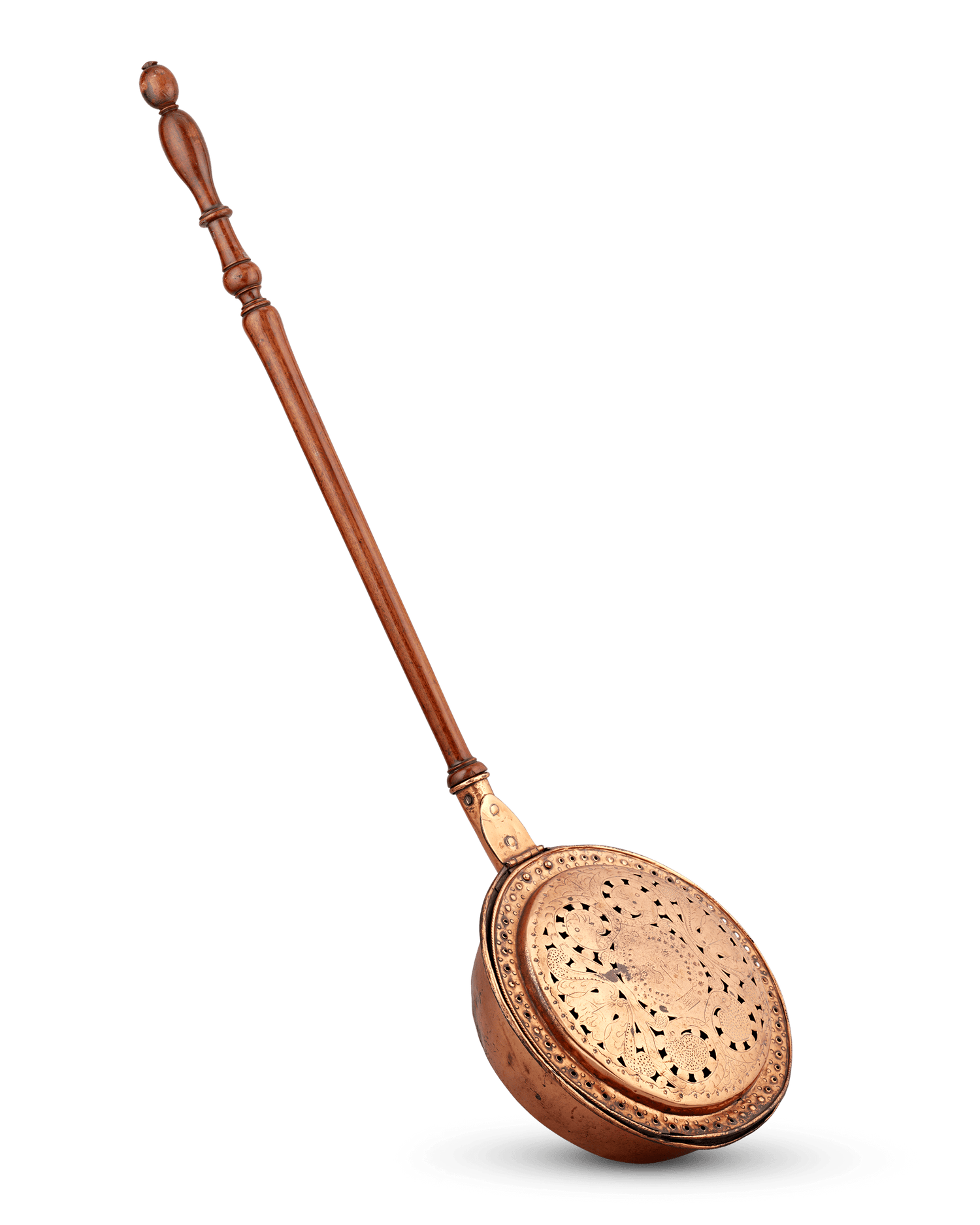 Spun Brass Bed Warmer