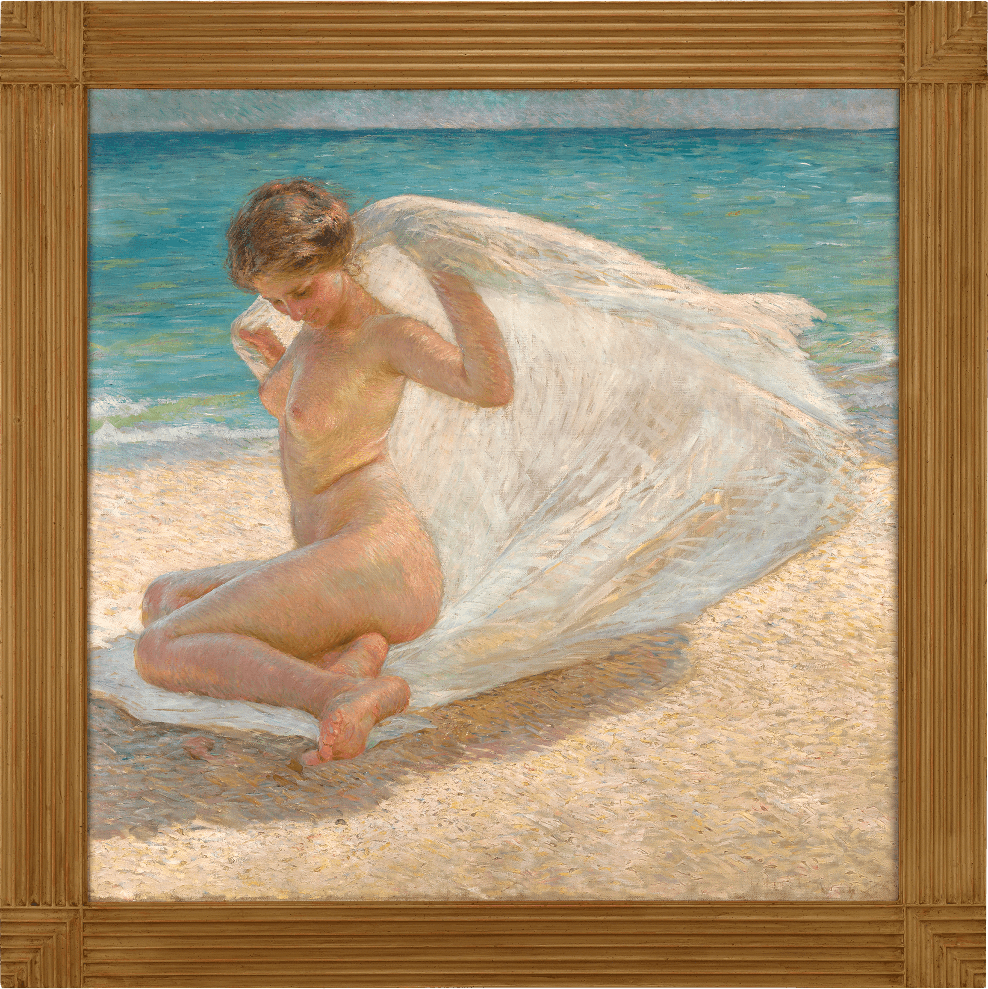 Wind on the Beach by Gino Piccioni