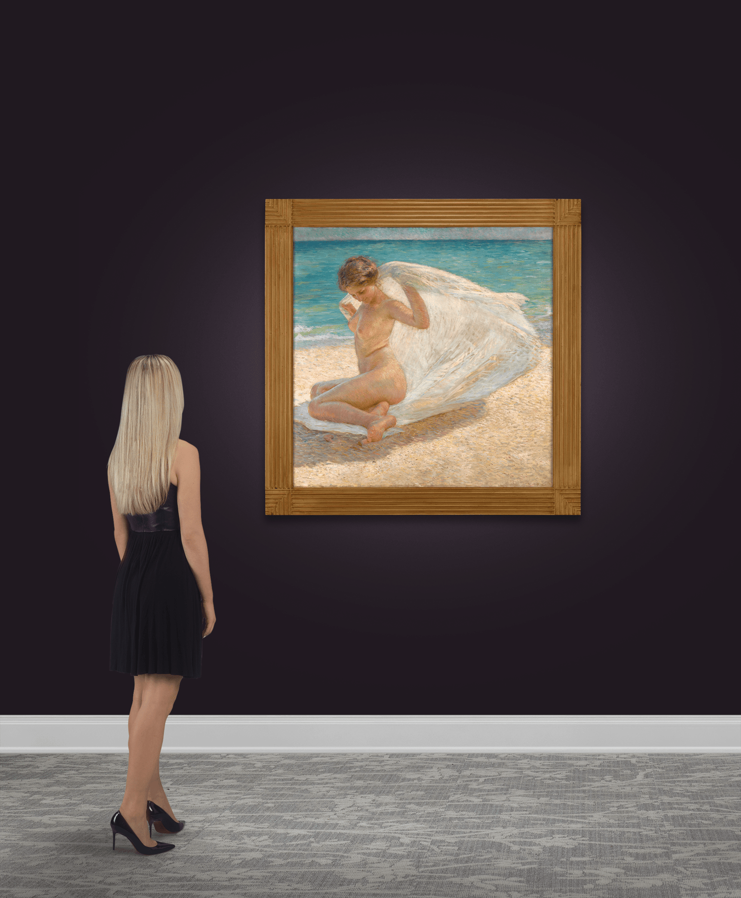 Wind on the Beach by Gino Piccioni