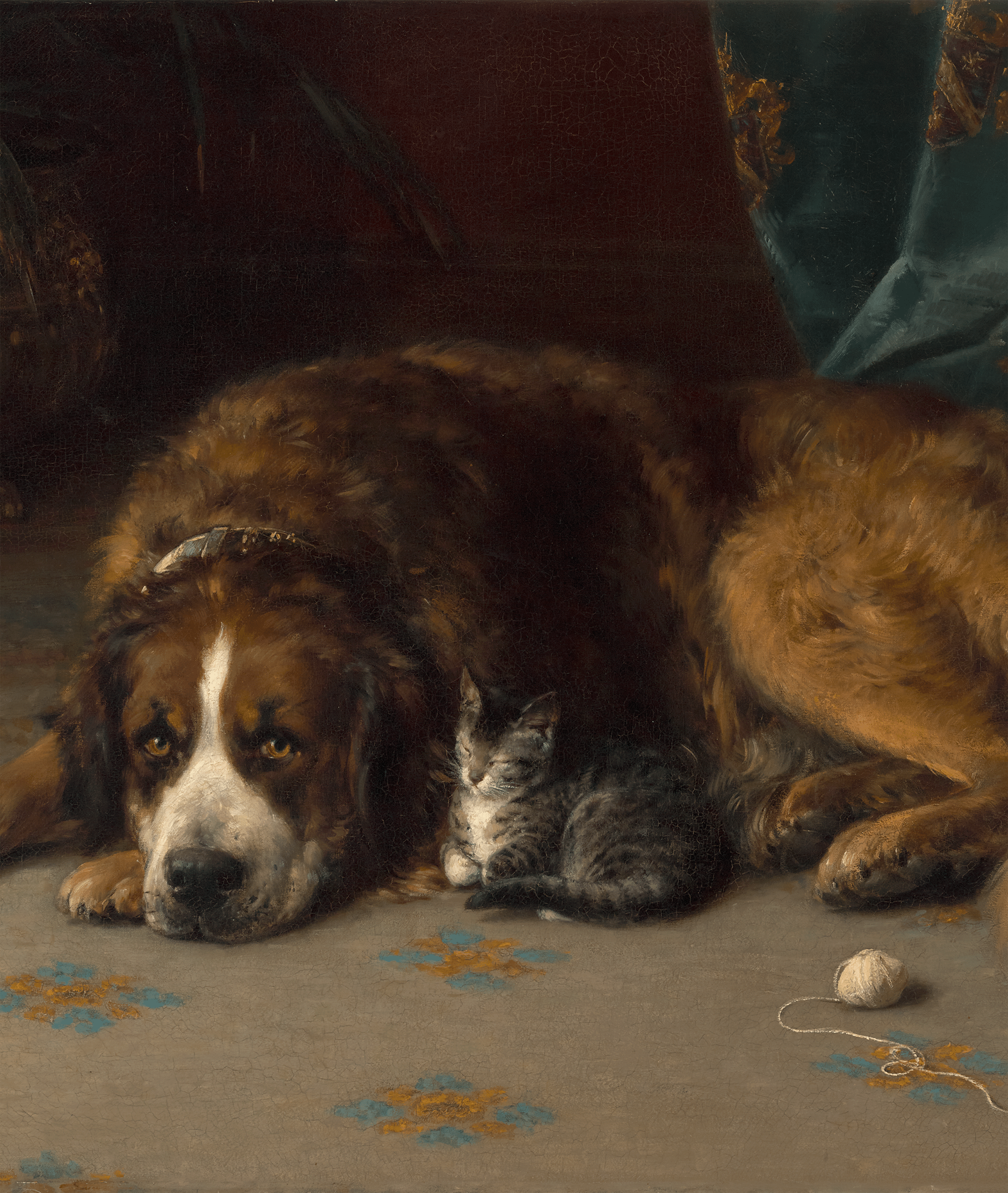 Dog with a Kitten by Otto Eerelman
