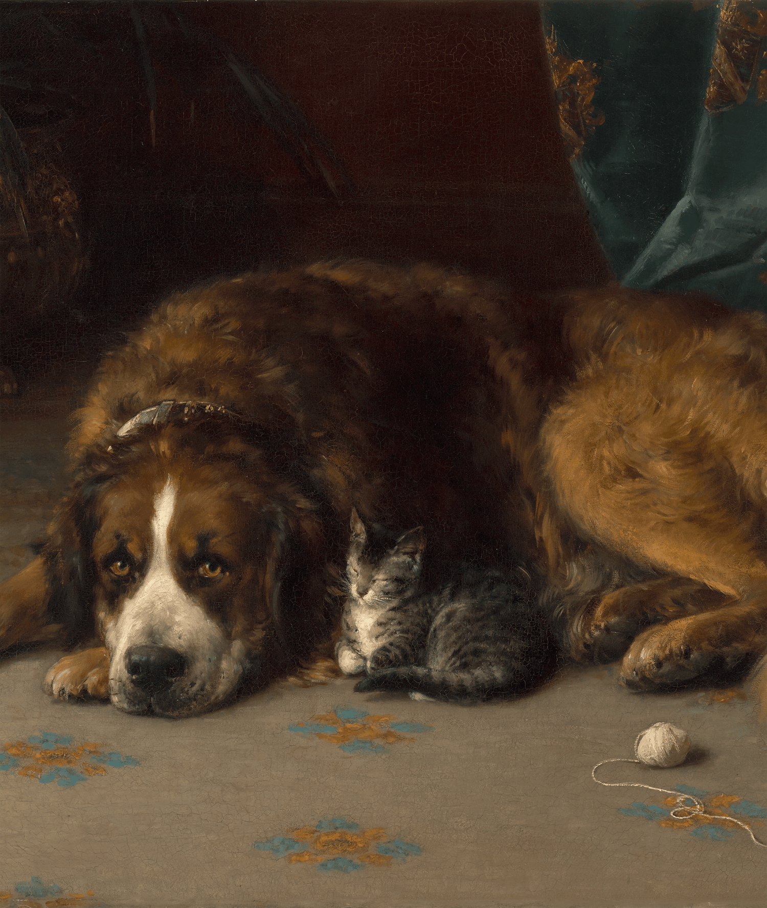 Dog with a Kitten by Otto Eerelman