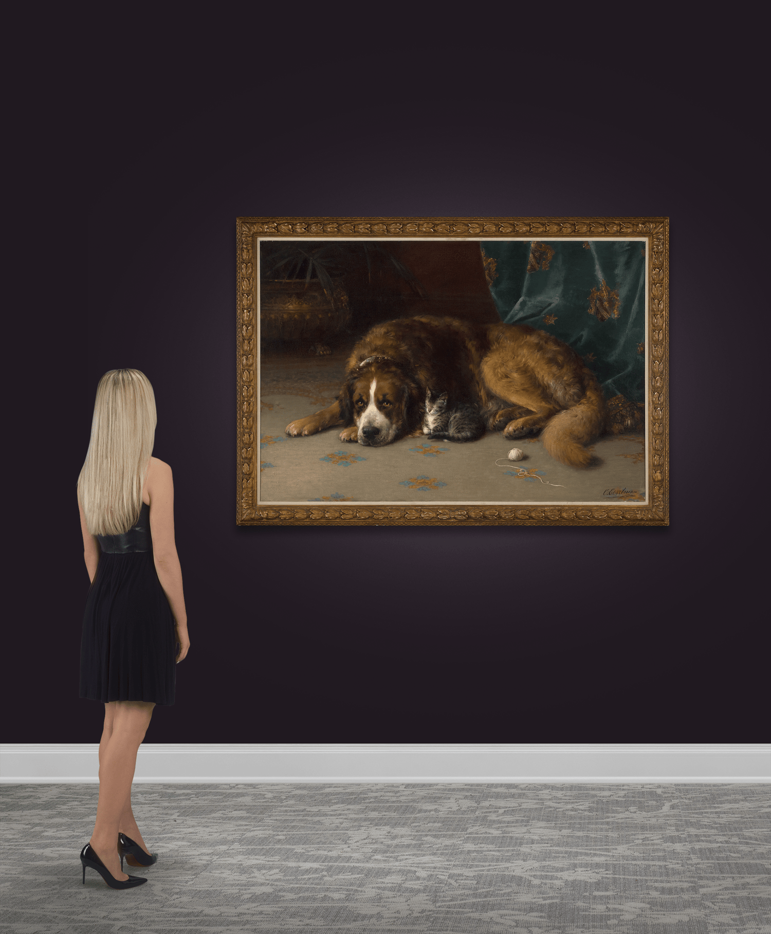 Dog with a Kitten by Otto Eerelman