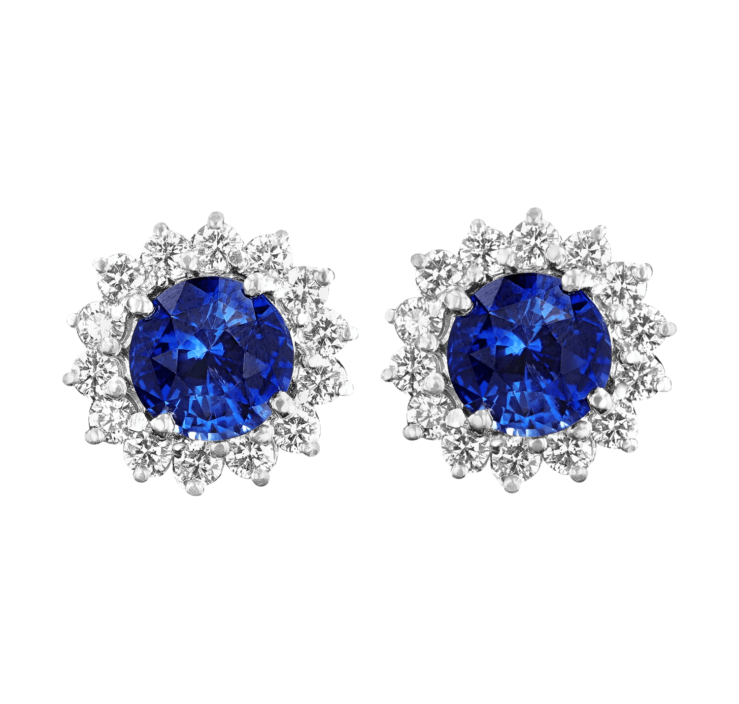 Ceylon Sapphire Earrings, 8.31 Carats