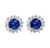 Ceylon Sapphire Earrings, 8.31 Carats