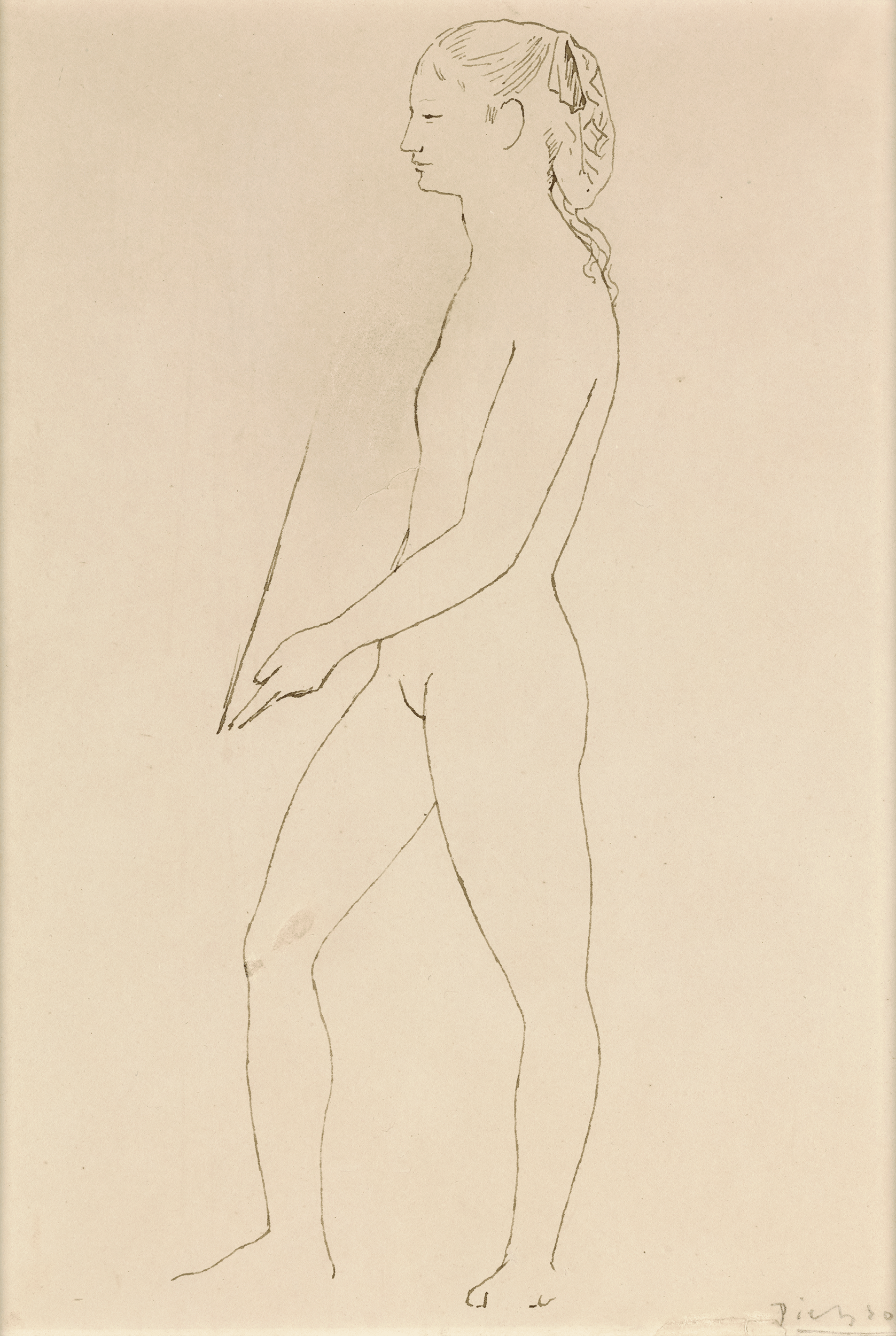 Nu tenant un miroir by Pablo Picasso