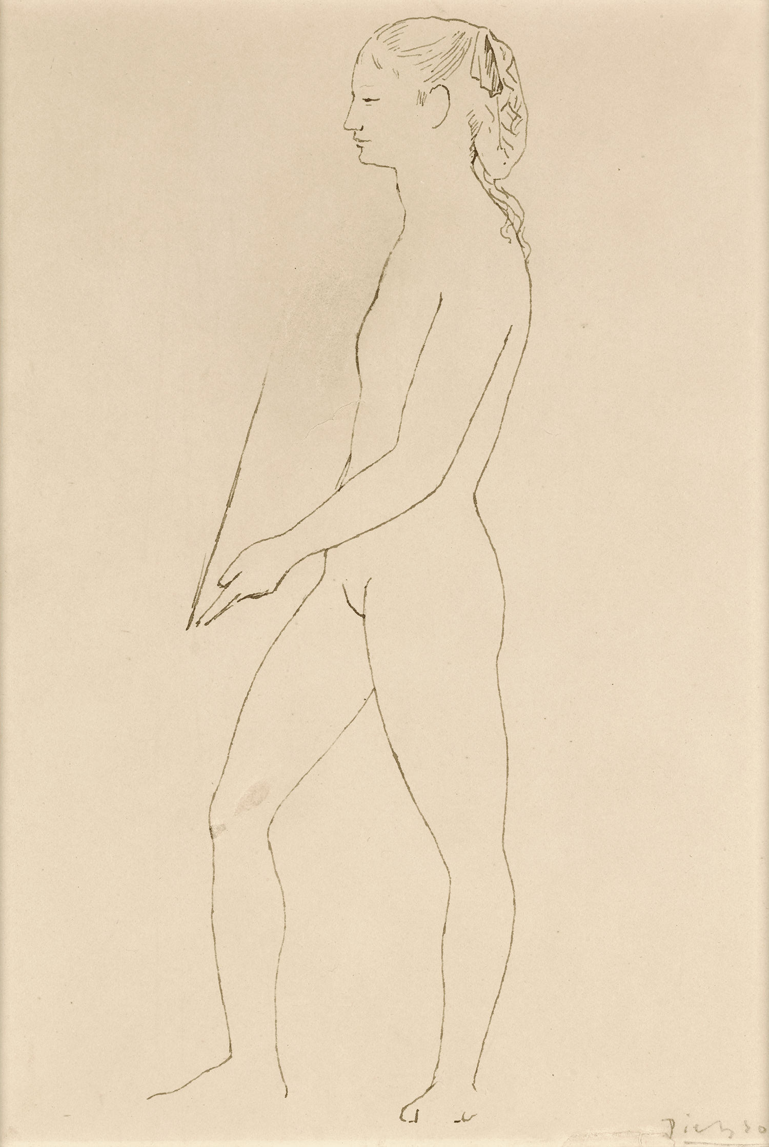 Nu tenant un miroir by Pablo Picasso