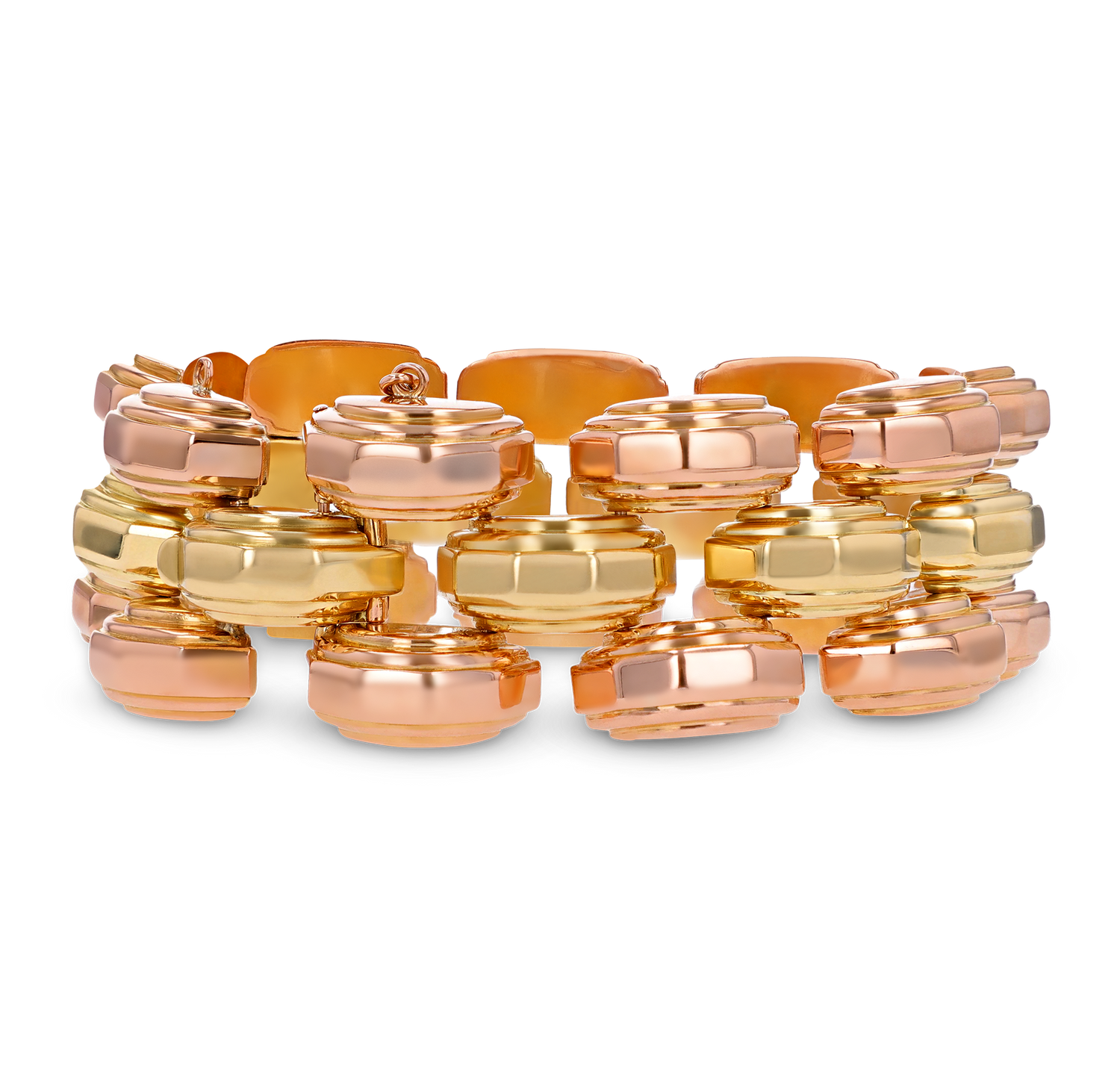 Two-Tone Gold Link Bracelet