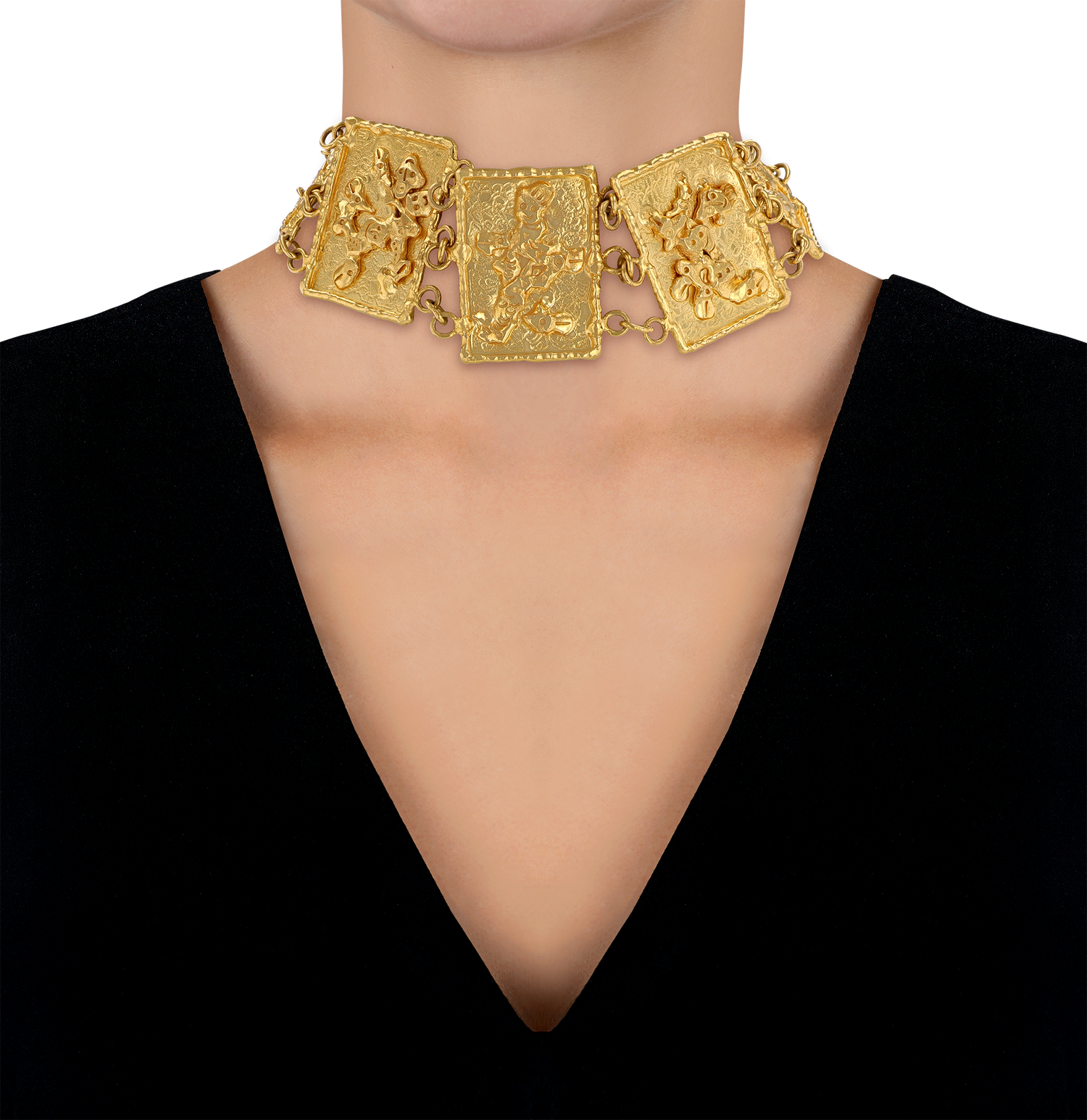 Jean Mahie Charming Monsters Gold Necklace