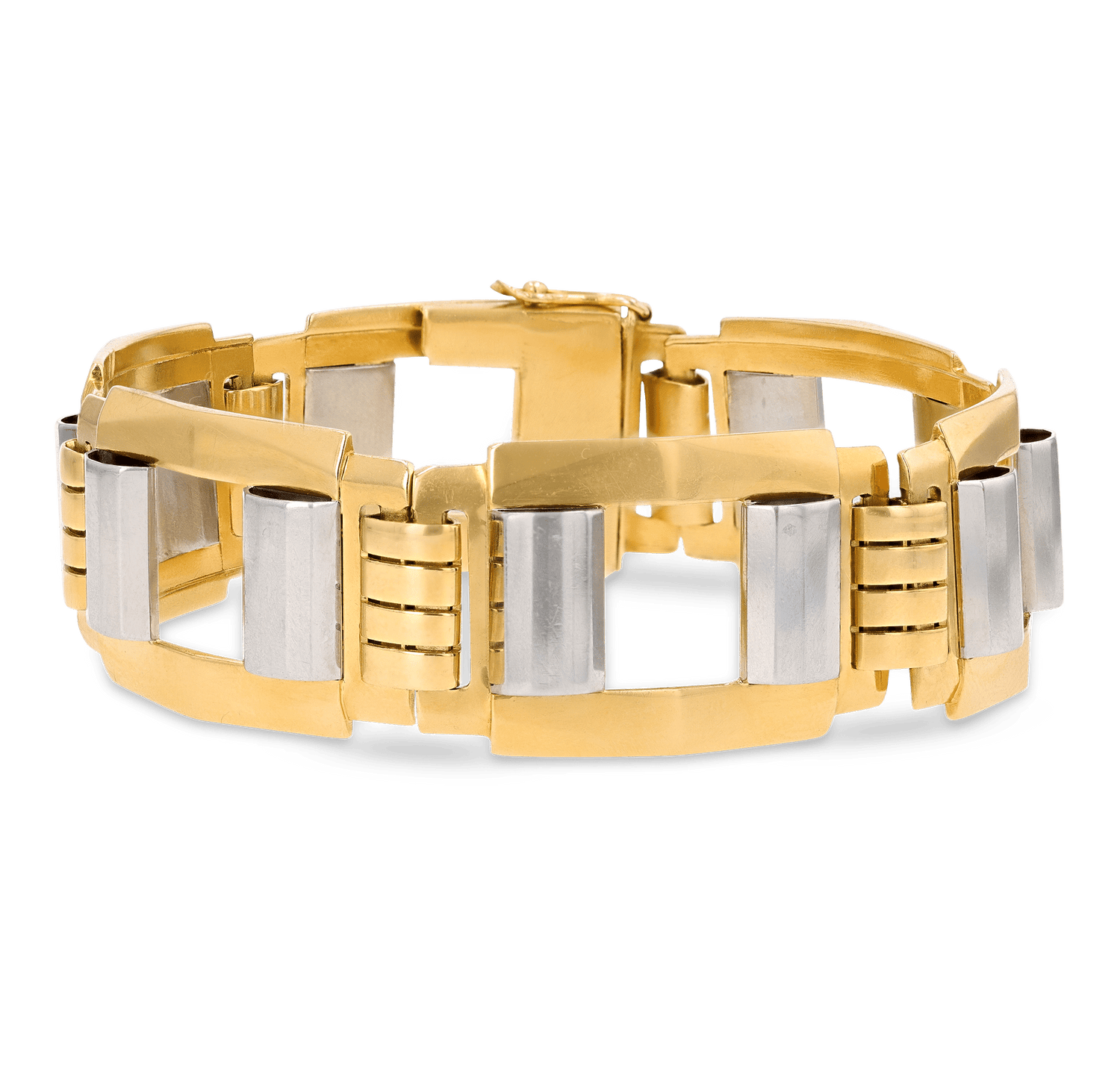 Retro Two-Tone Gold Bracelet