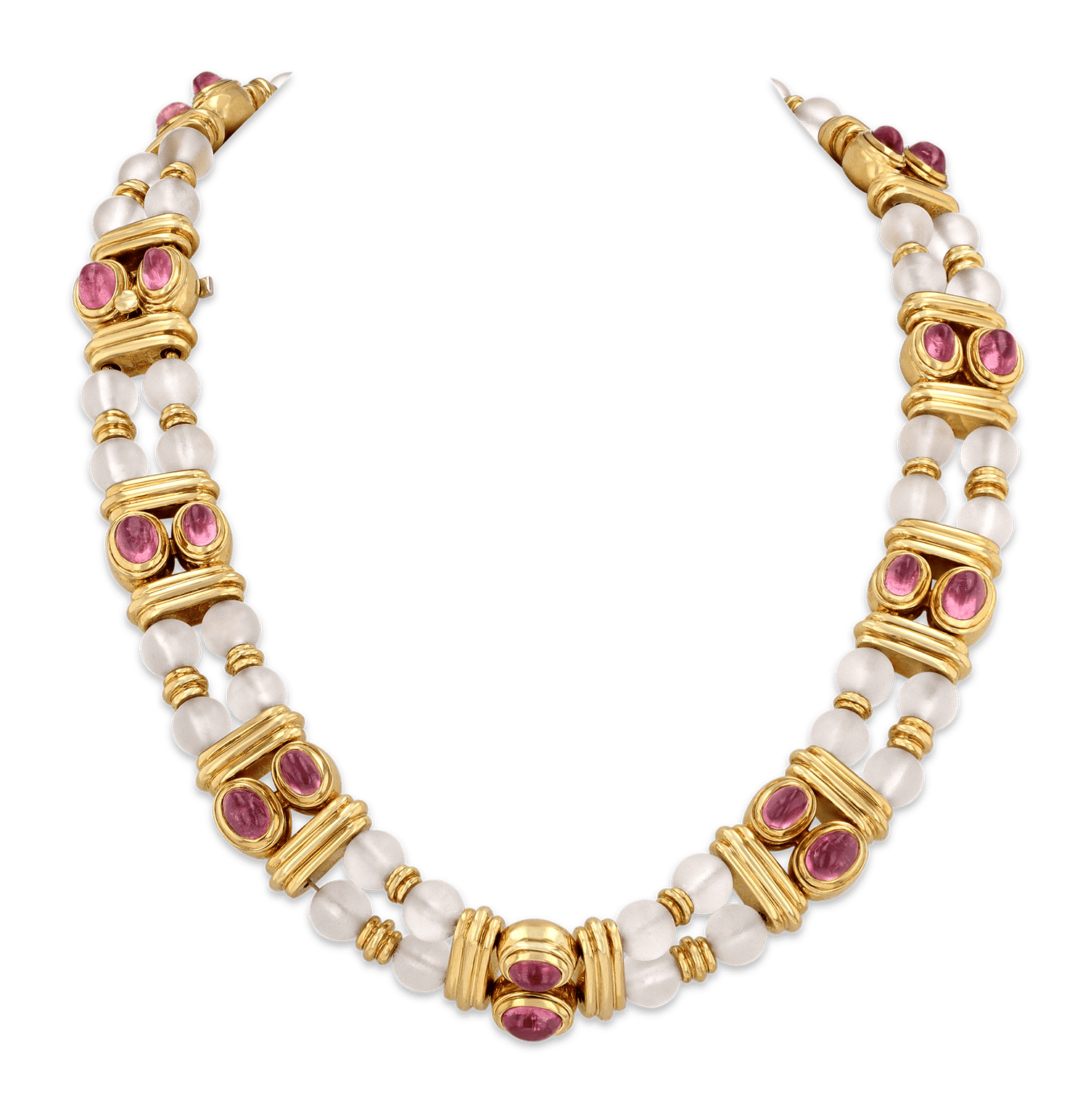 Boucheron Rock Crystal and Tourmaline Necklace