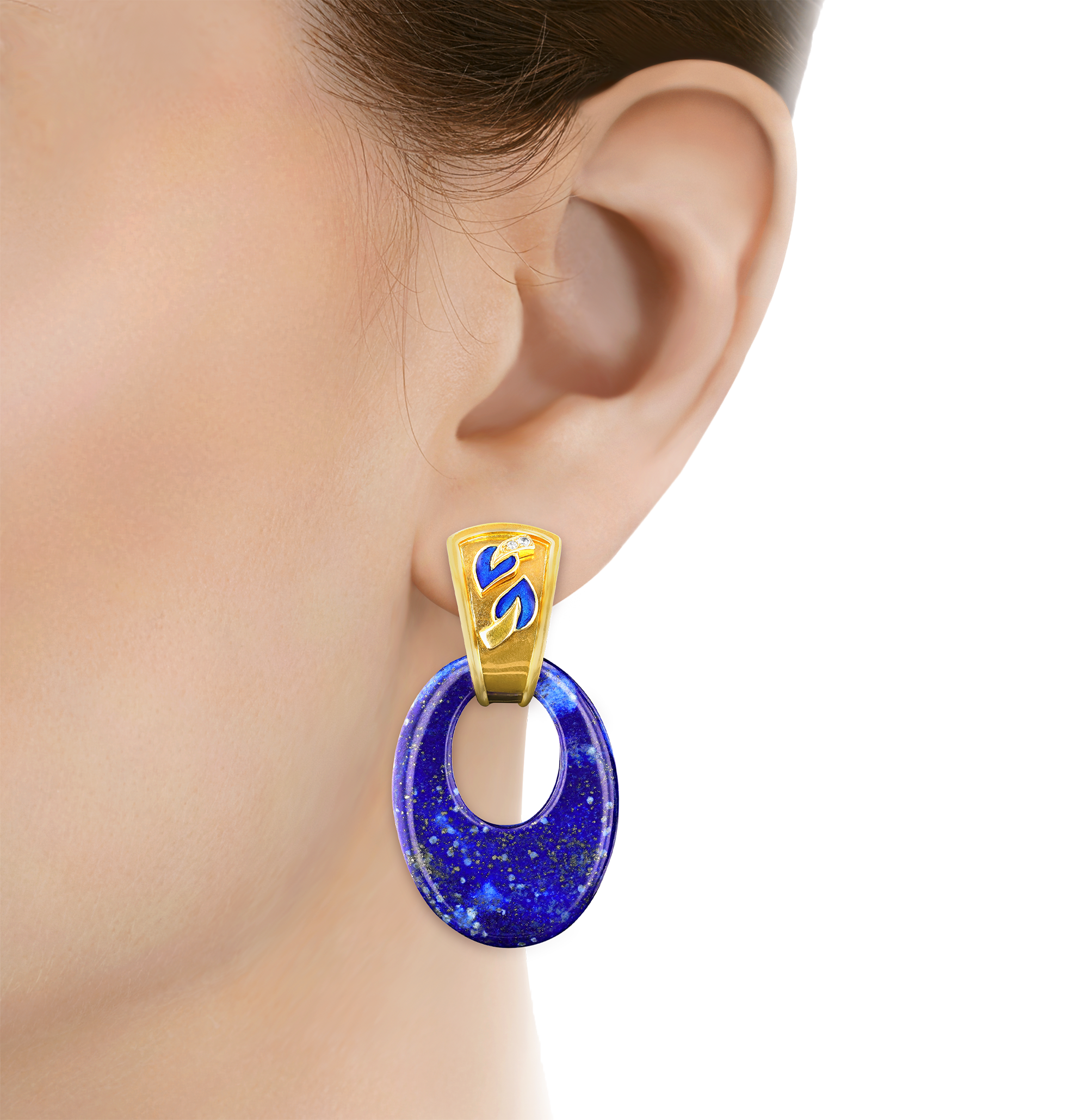 Van Cleef & Arpels Lapis Lazuli Interchangeable Earrings