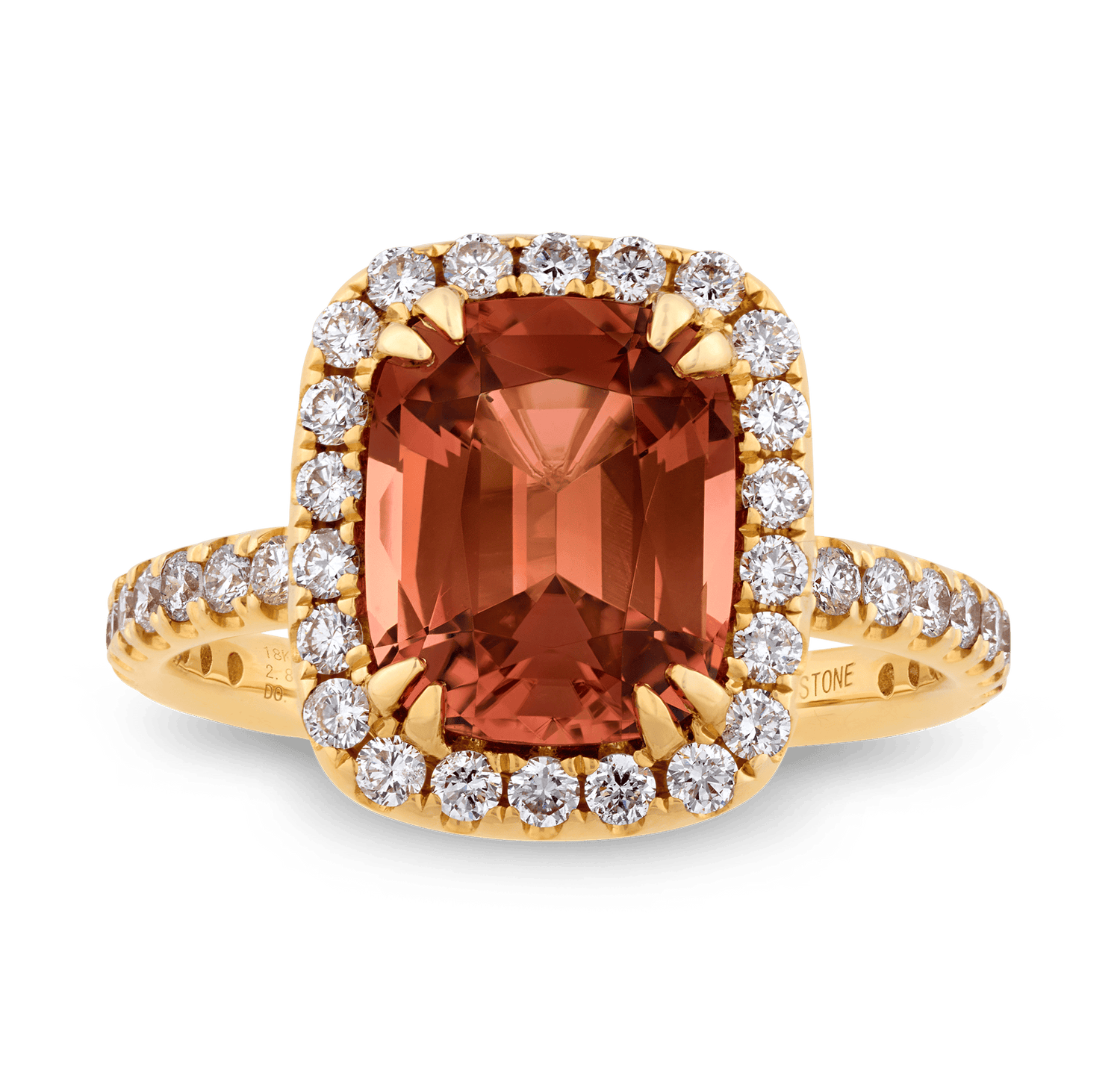 Bi-Color Tourmaline Ring, 2.84 Carats