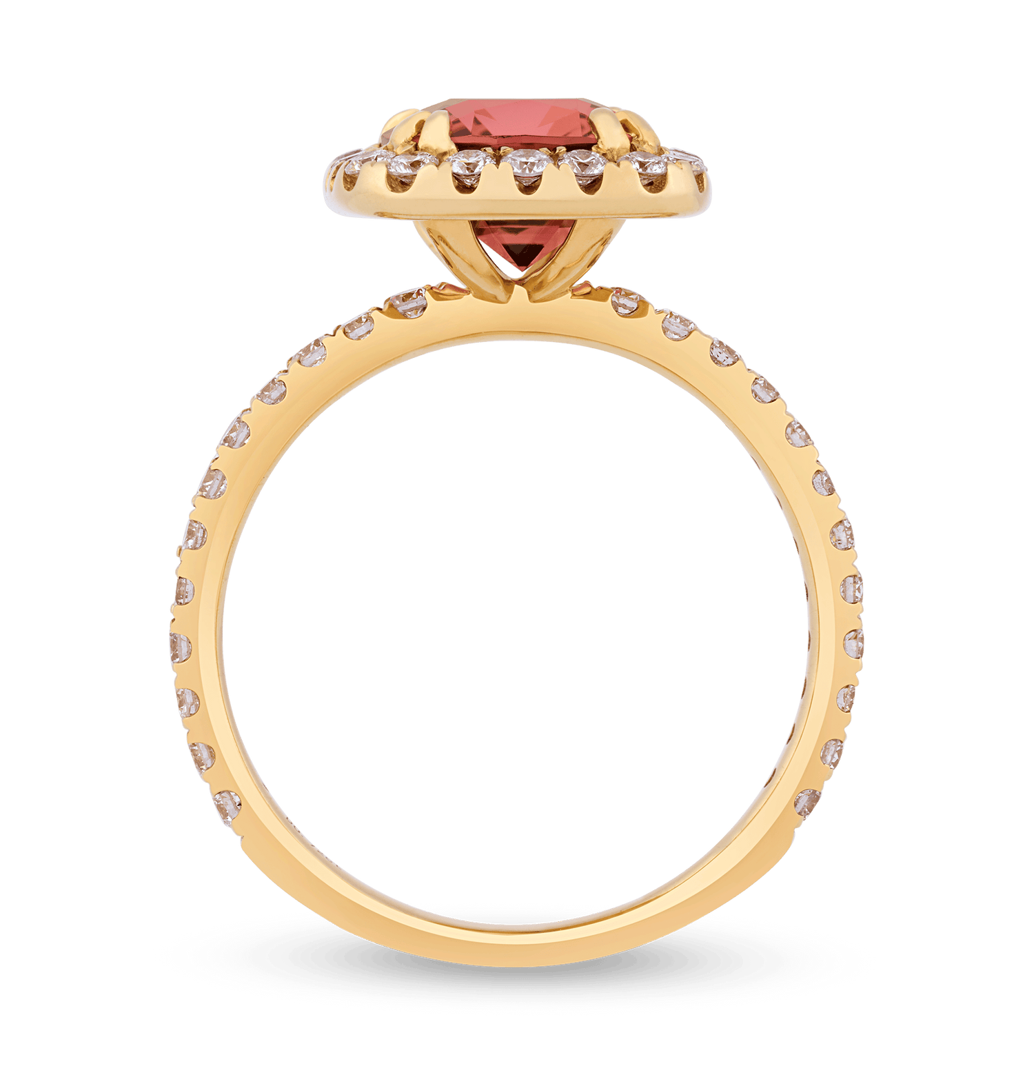 Bi-Color Tourmaline Ring, 2.84 Carats