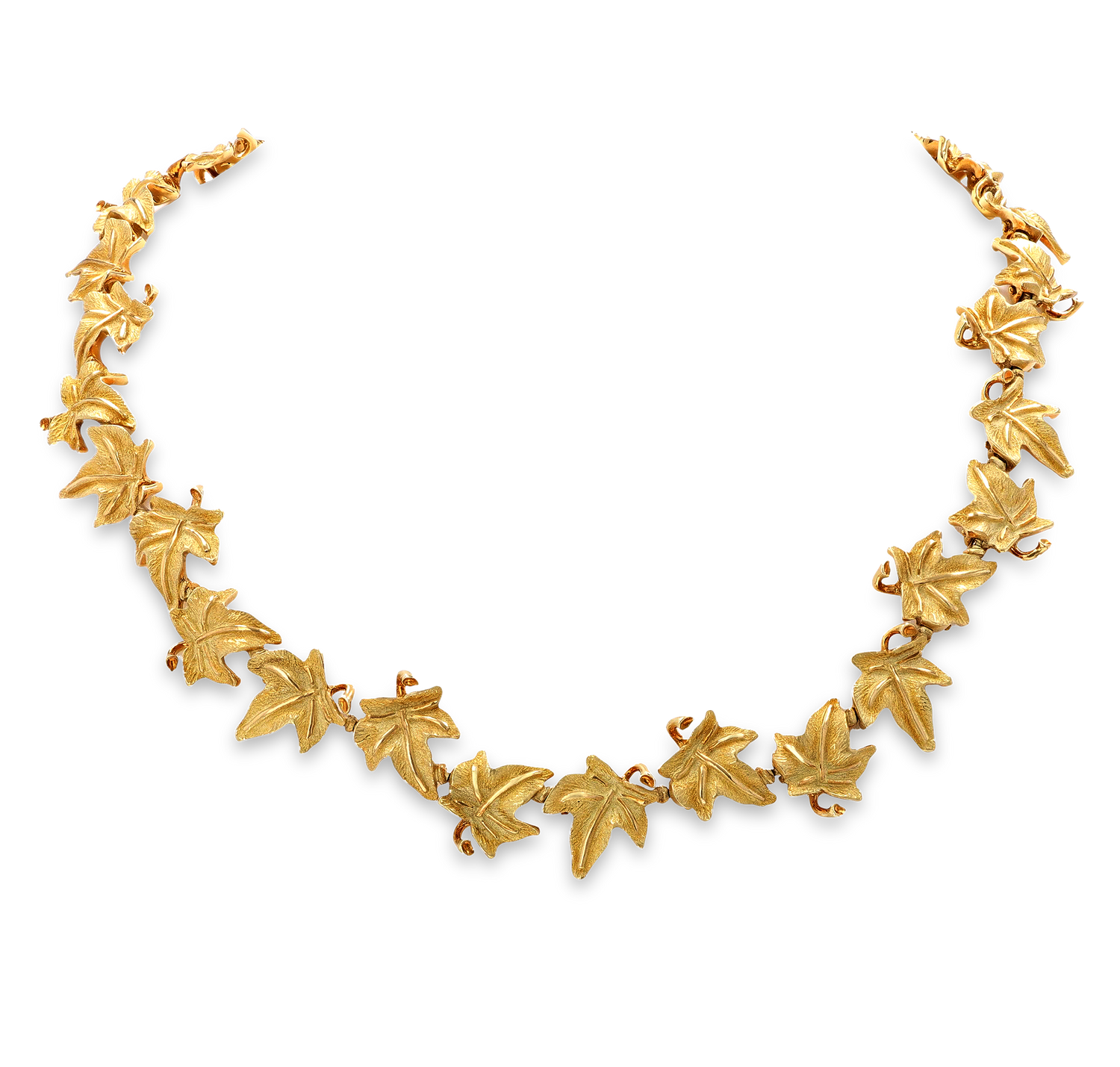 Tiffany & Co. 18K Gold Leaf Necklace