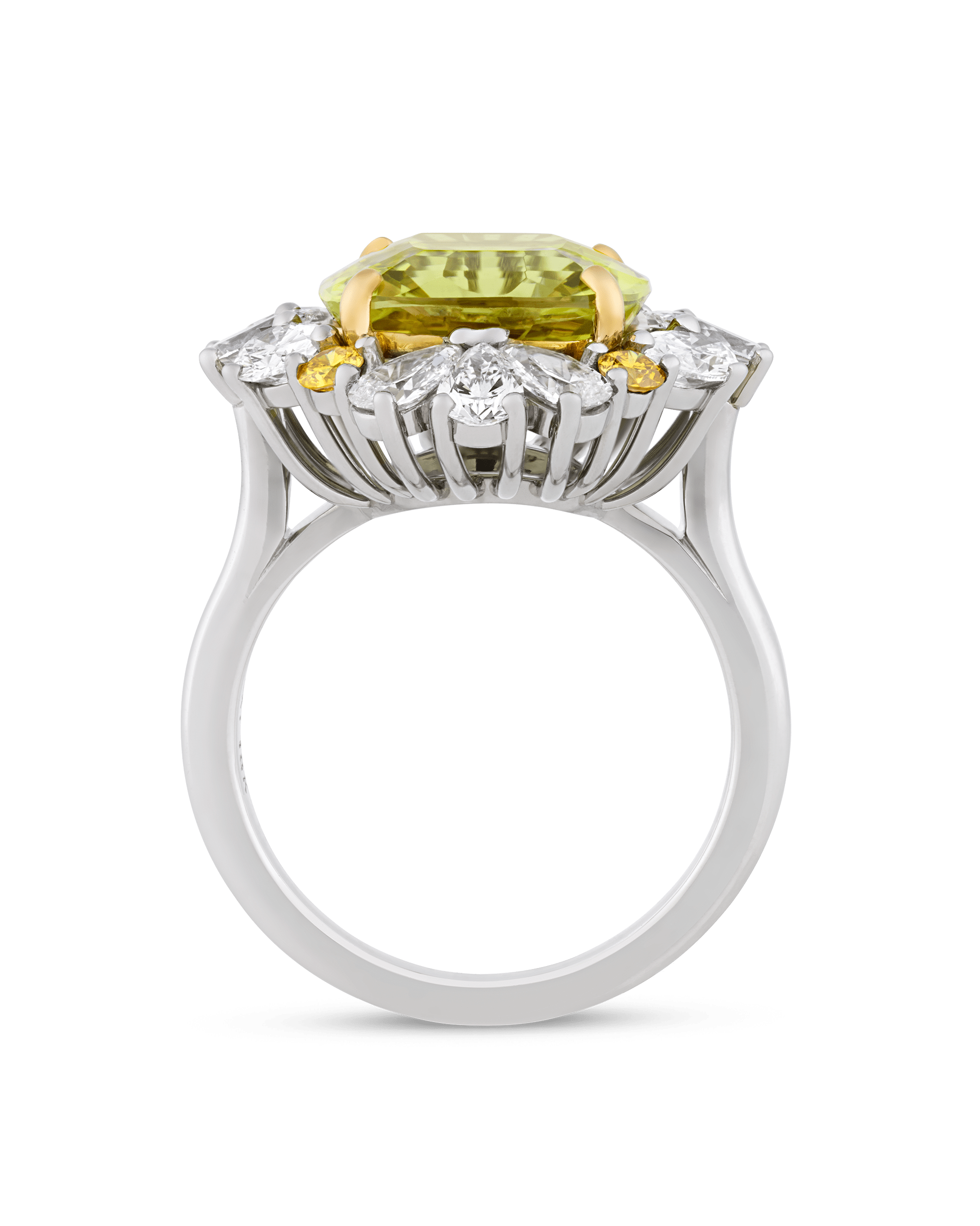 Oscar Heyman Chrysoberyl and Diamond Ring, 8.50 Carats