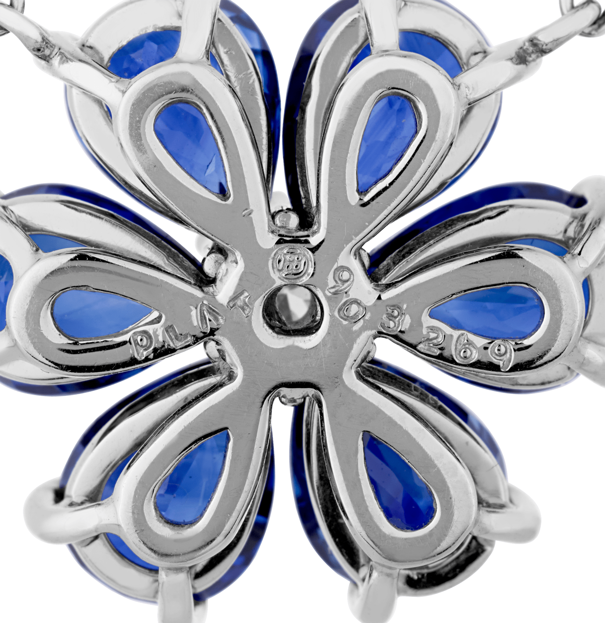 Oscar Heyman Sapphire Flower Necklace, 5.65 Carats