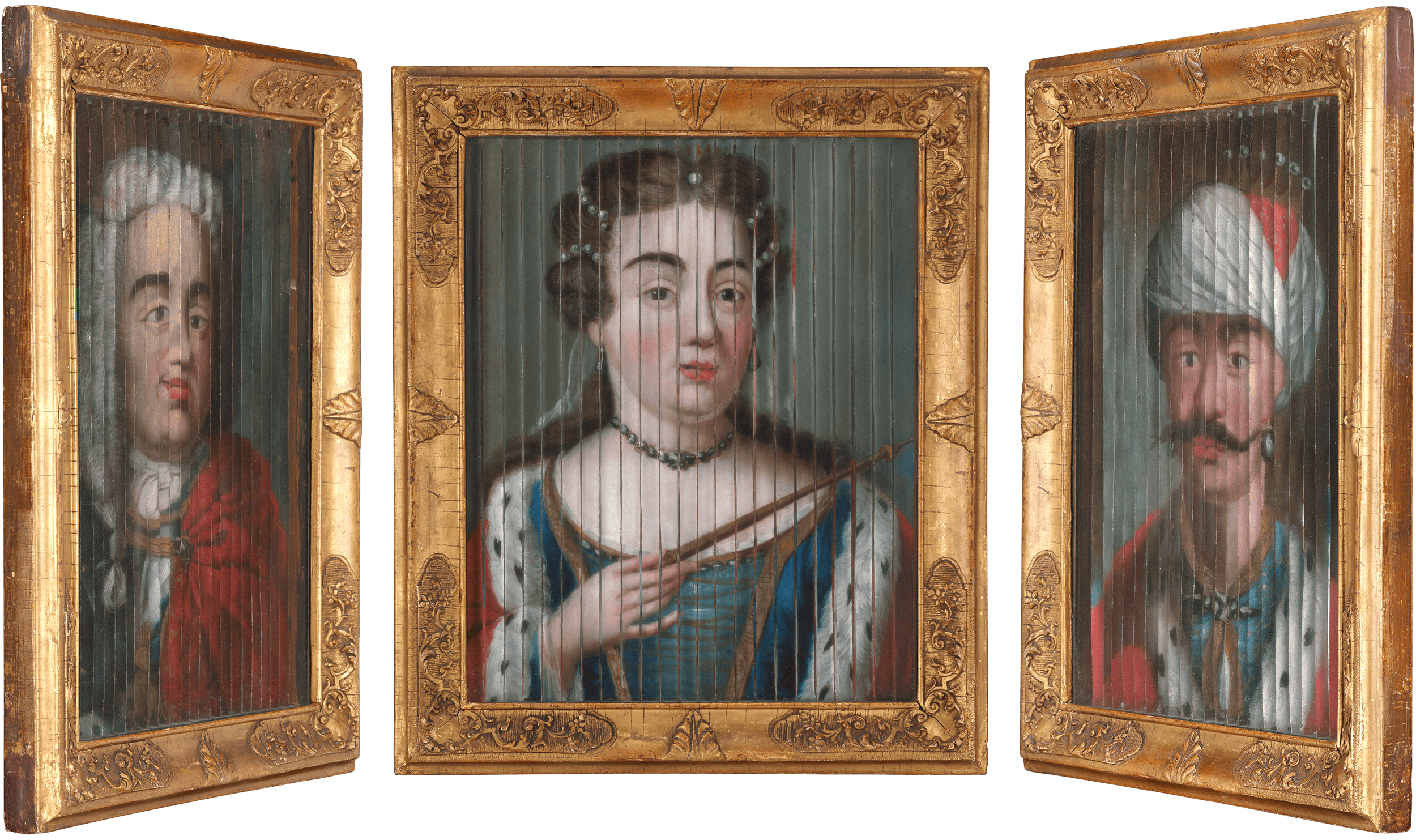 Tri-Directional Portrait Commemorating the Russo-Turkish War