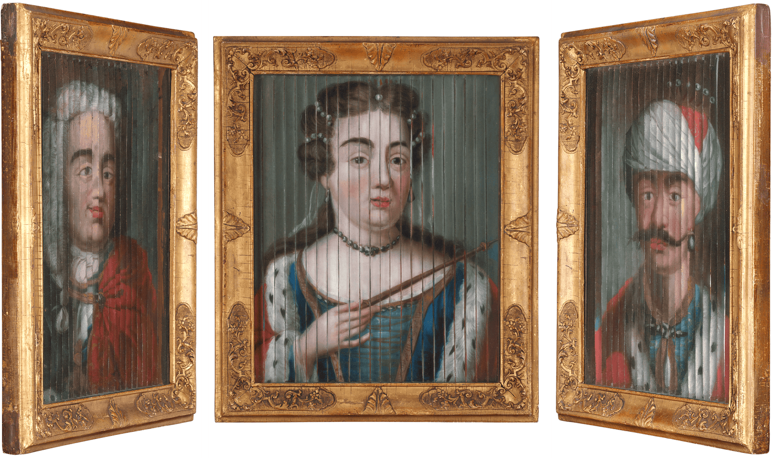 Tri-Directional Portrait Commemorating the Russo-Turkish War