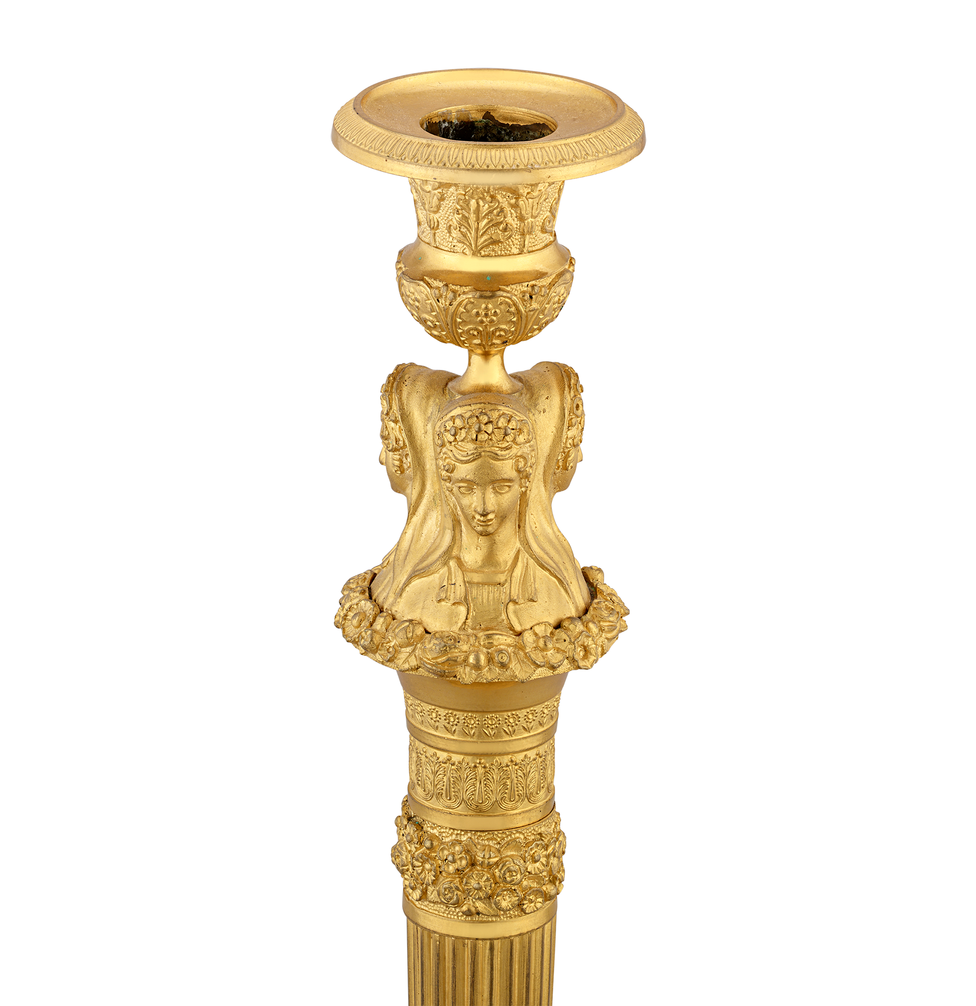 Pair of Empire Candlesticks by Claude Galle