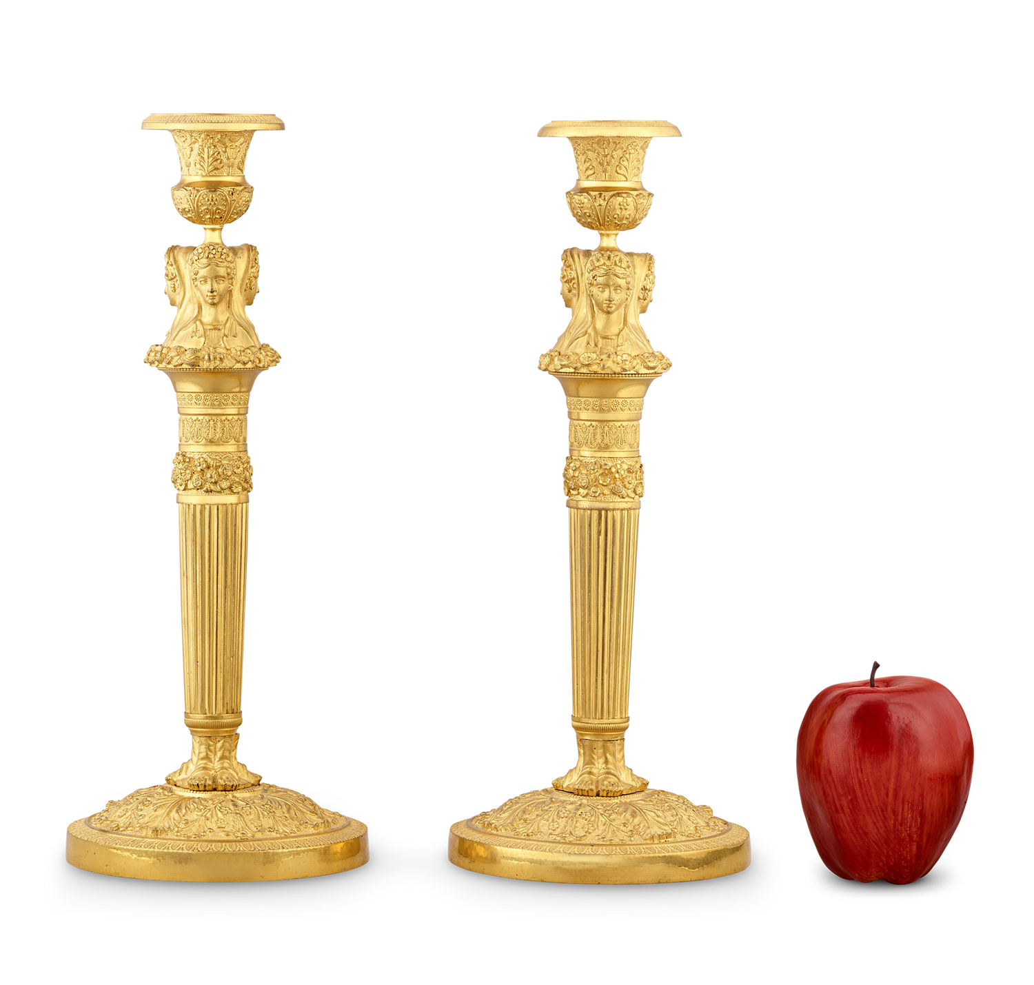Pair of Empire Candlesticks by Claude Galle