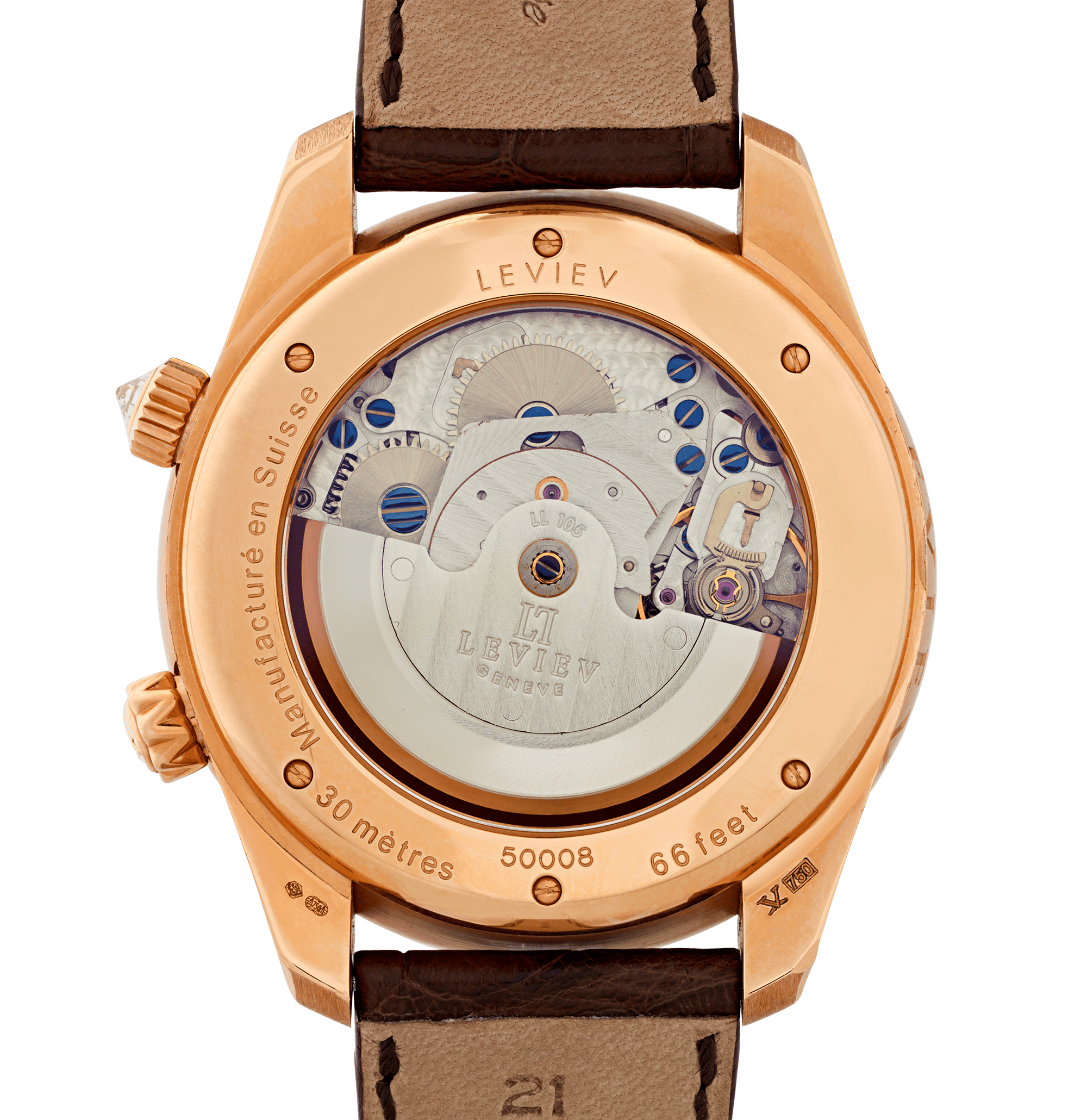 Leviev Rose Gold Reveil Watch