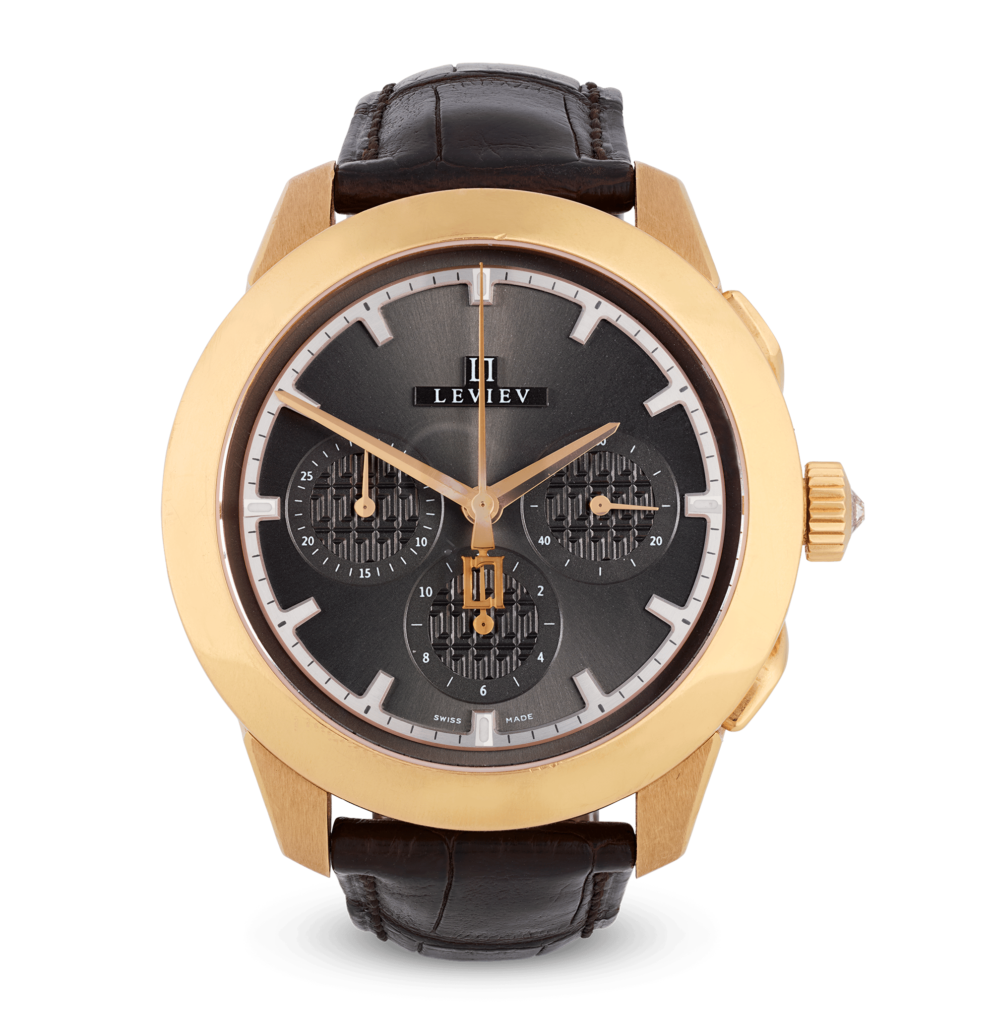 Leviev Rose Gold Flyback Chronograph Watch